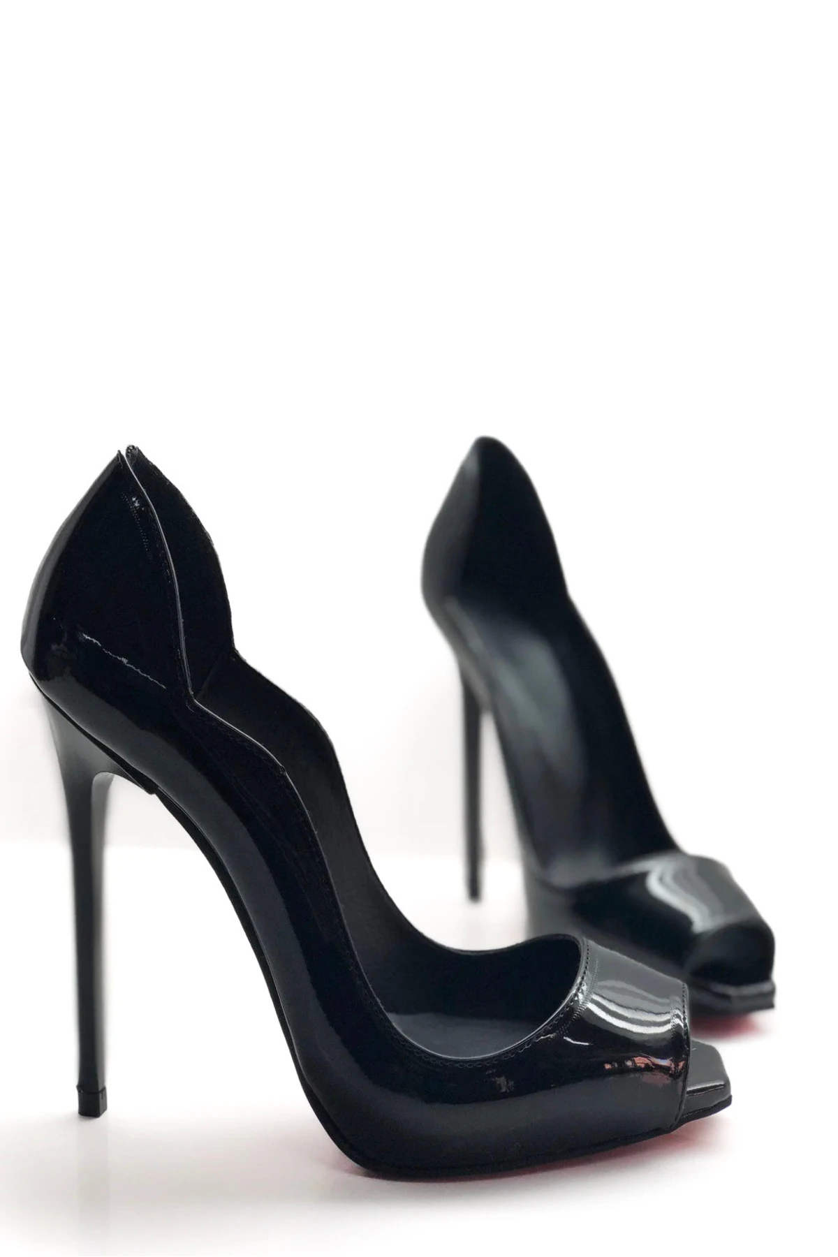 Amarelle Gizli Platformlu Kare Burun Love Stiletto Topuklu Ayakkabı