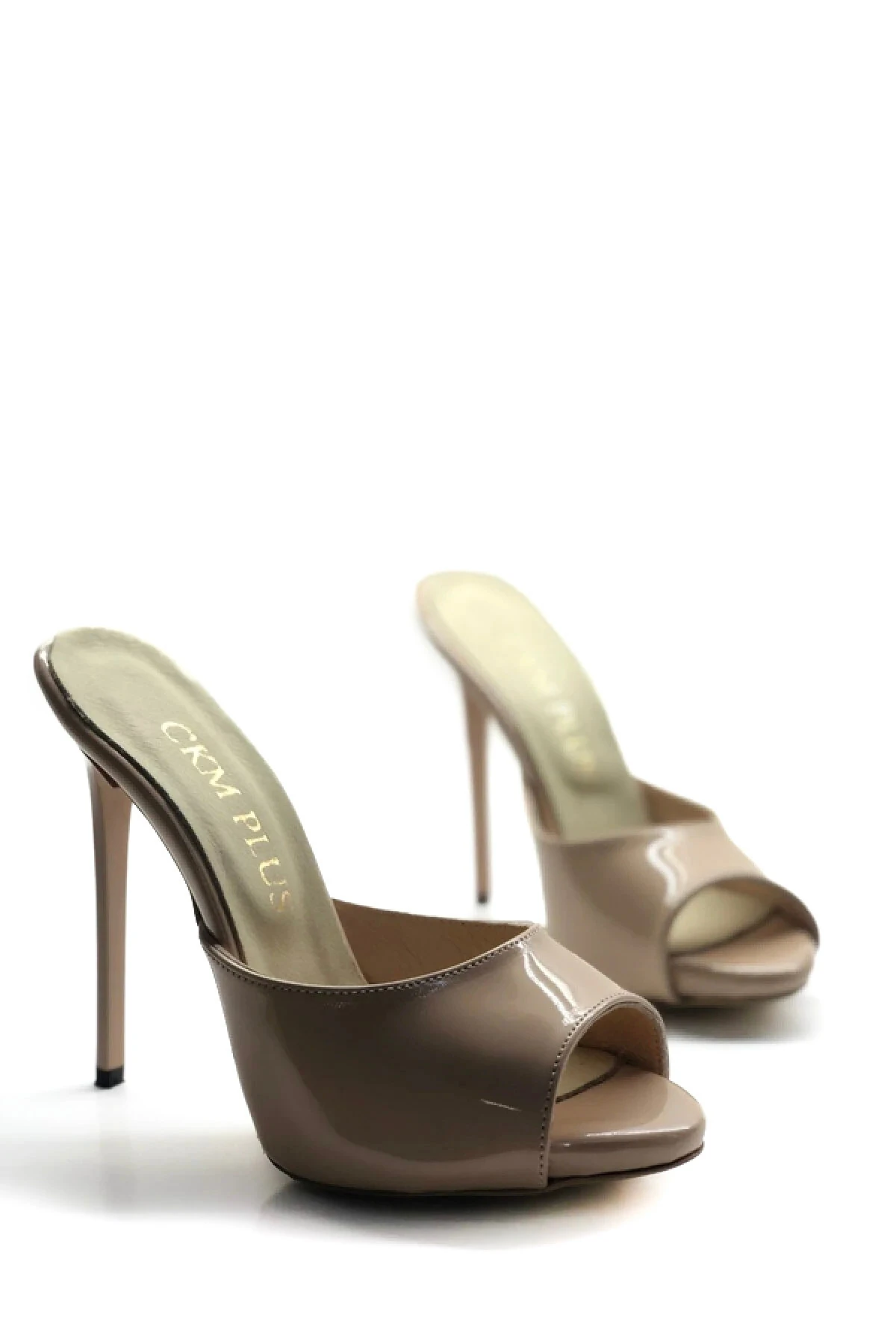 Vesperia Hakiki Deri Astarlı Yuvarlak Burun Gizli Platformlu Topuklu Terlik