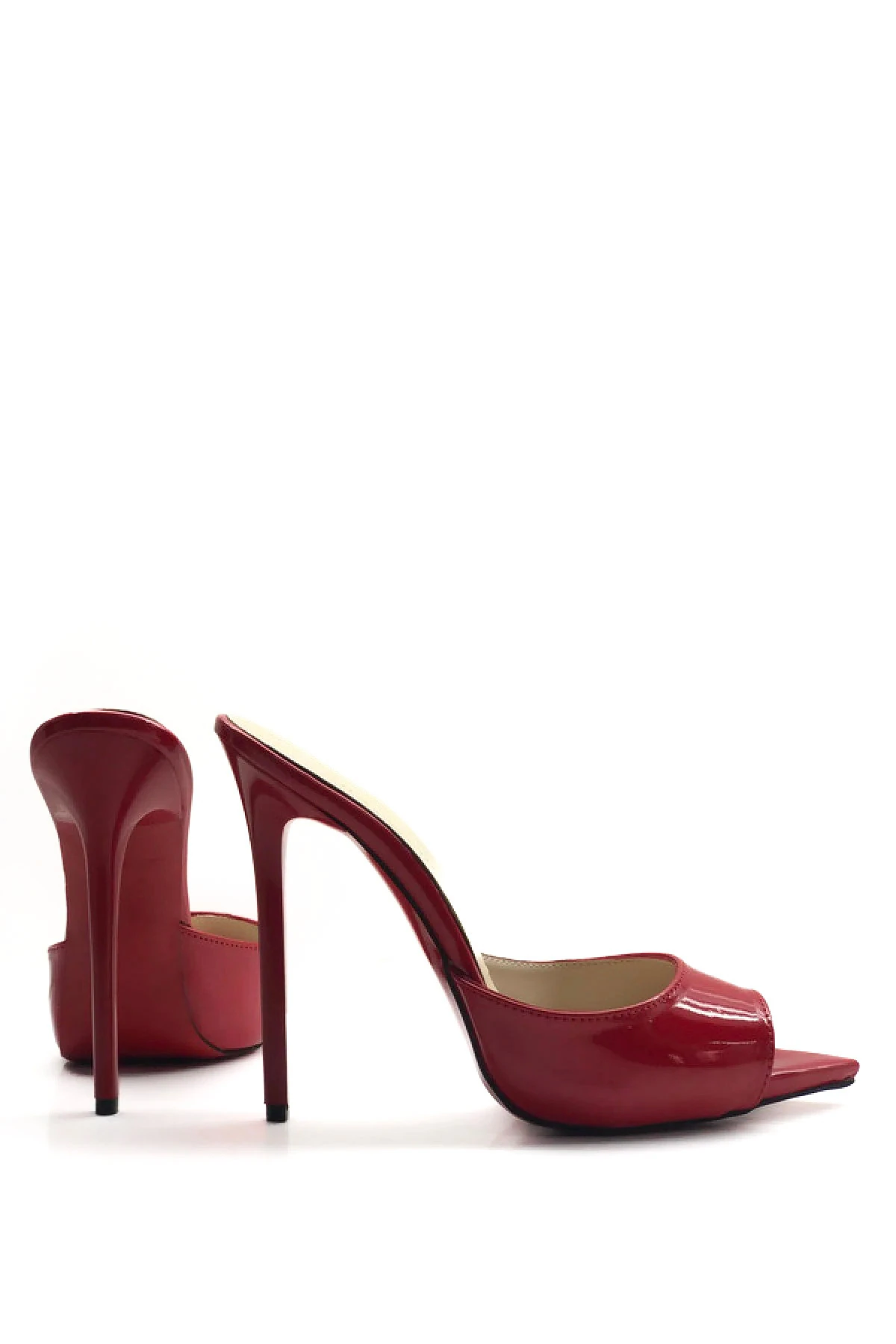 Kadın  Deri Astarlı Topuklu Terlik