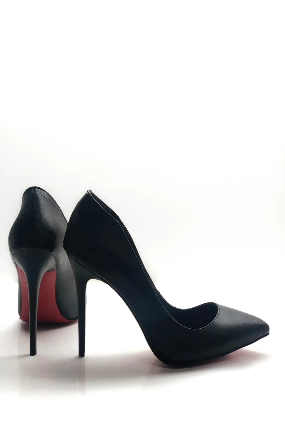 Aurora Stiletto Topuklu Ayakkabı  - si̇yah deri̇