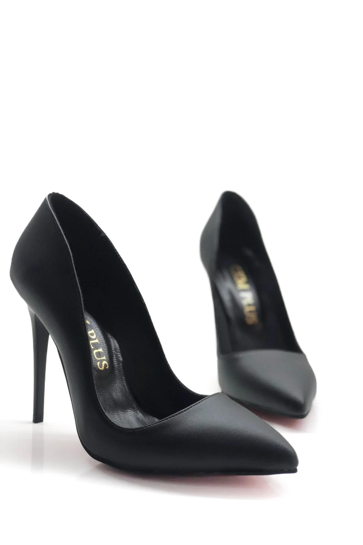 Andromeda Hakiki Deri Astarlı Stiletto Topuklu Ayakkabı - si̇yah deri̇