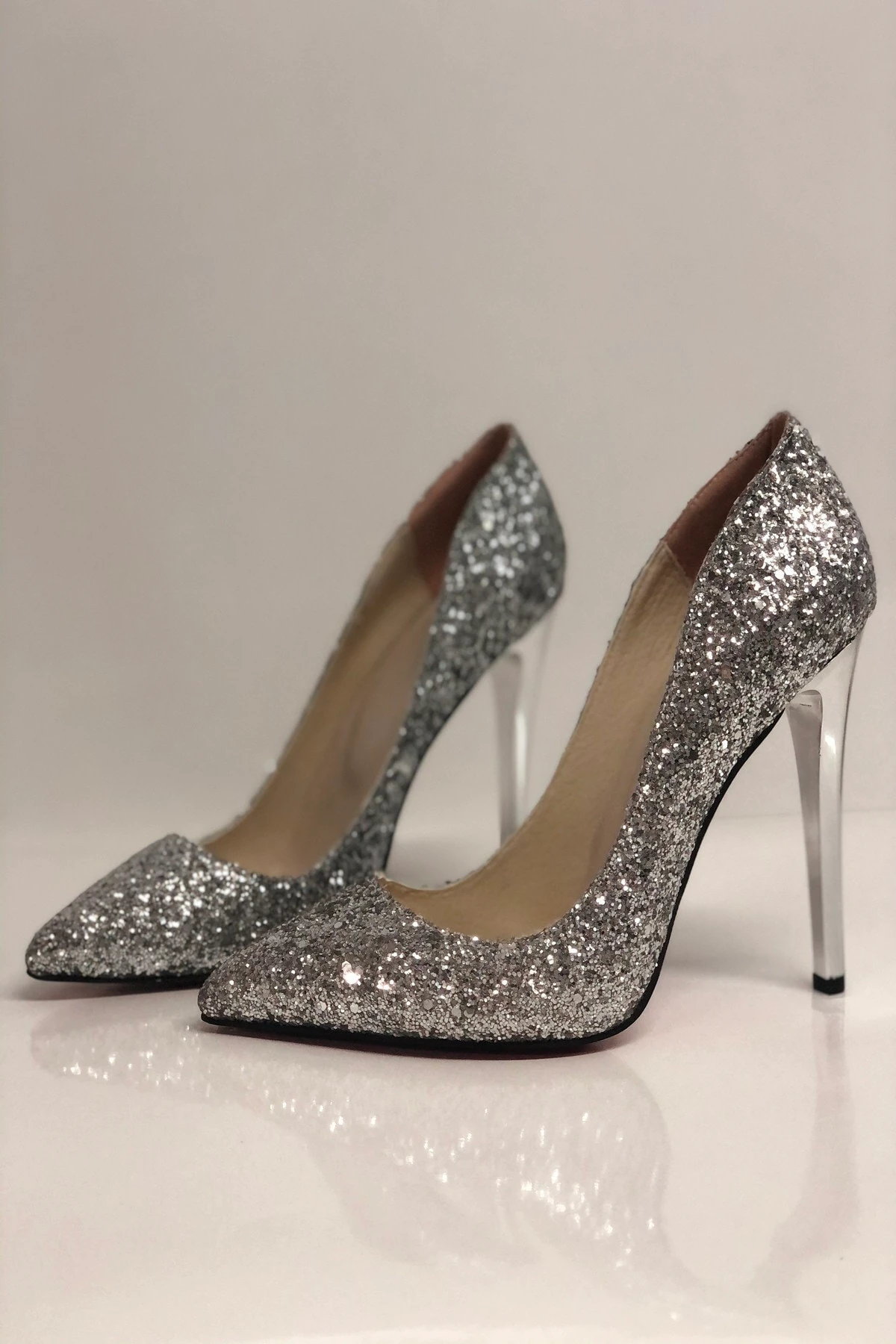 Stiletto Cam Kırığı Topuklu Ayakkabı