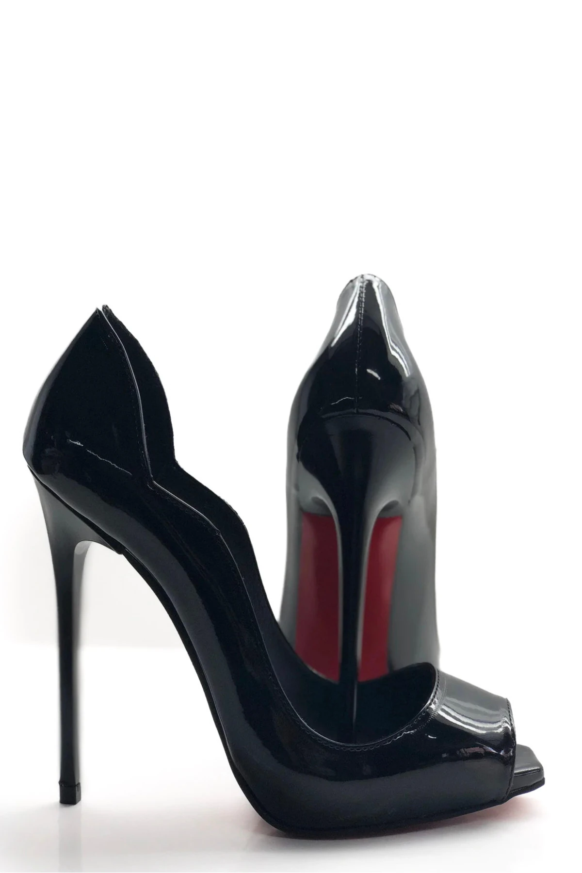 Amarelle Gizli Platformlu Kare Burun Love Stiletto Topuklu Ayakkabı