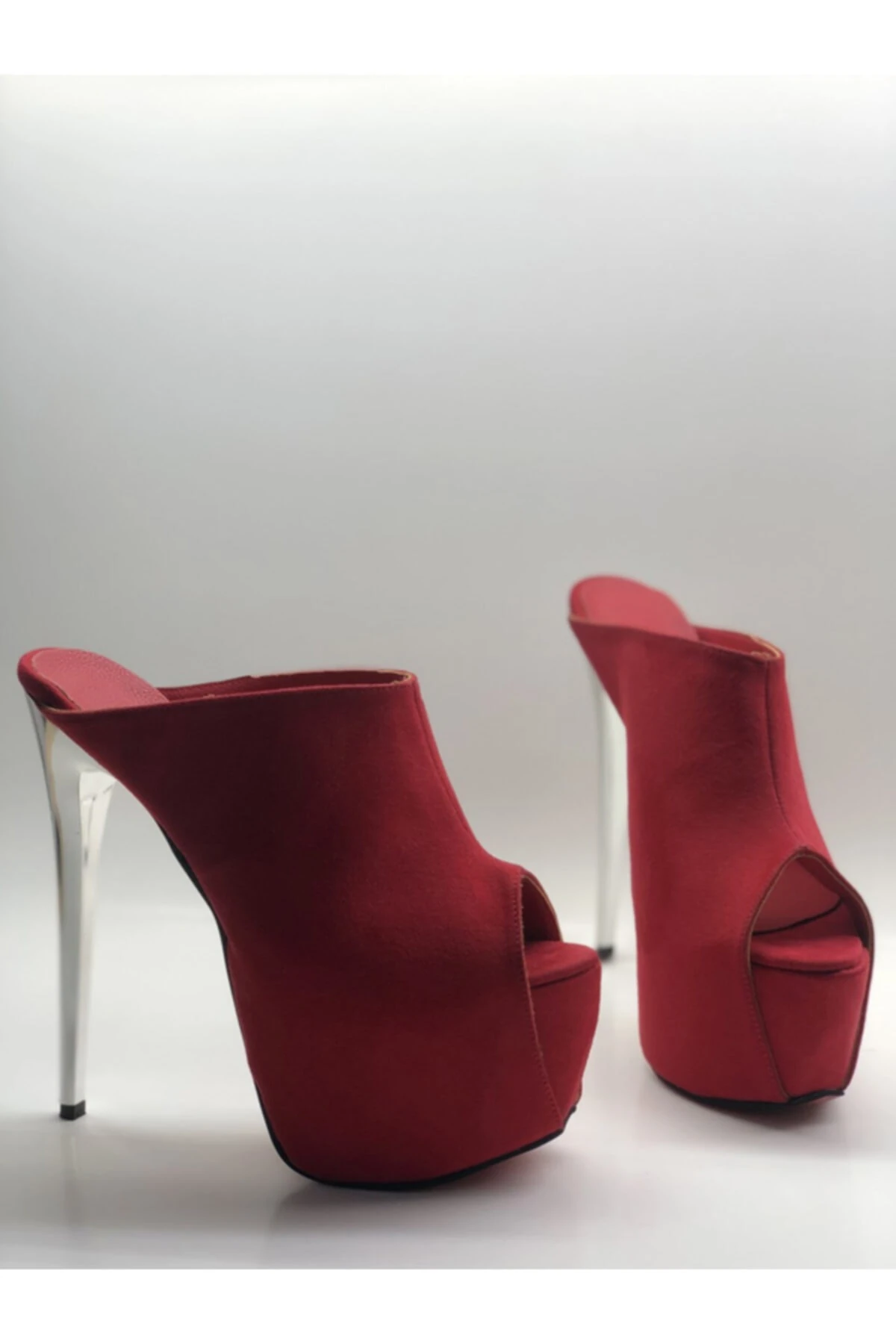 Sabo Hakiki Deri Astarlı Platform Topuklu Ayakkabı Sandalet
