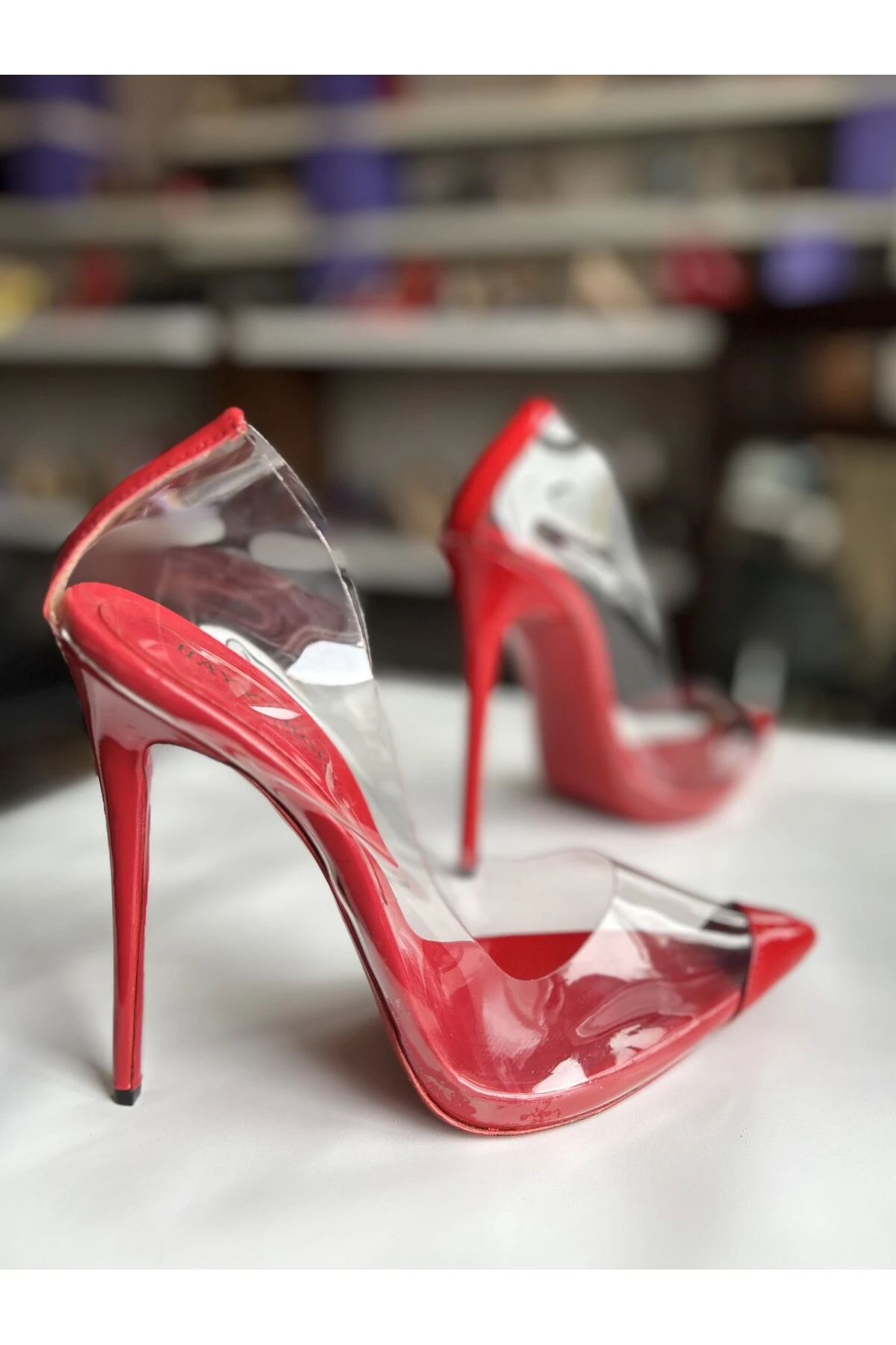 Galadriel Şeffaf Gizli Platformlu Stiletto Yüksek Topuklu Ayakkabı