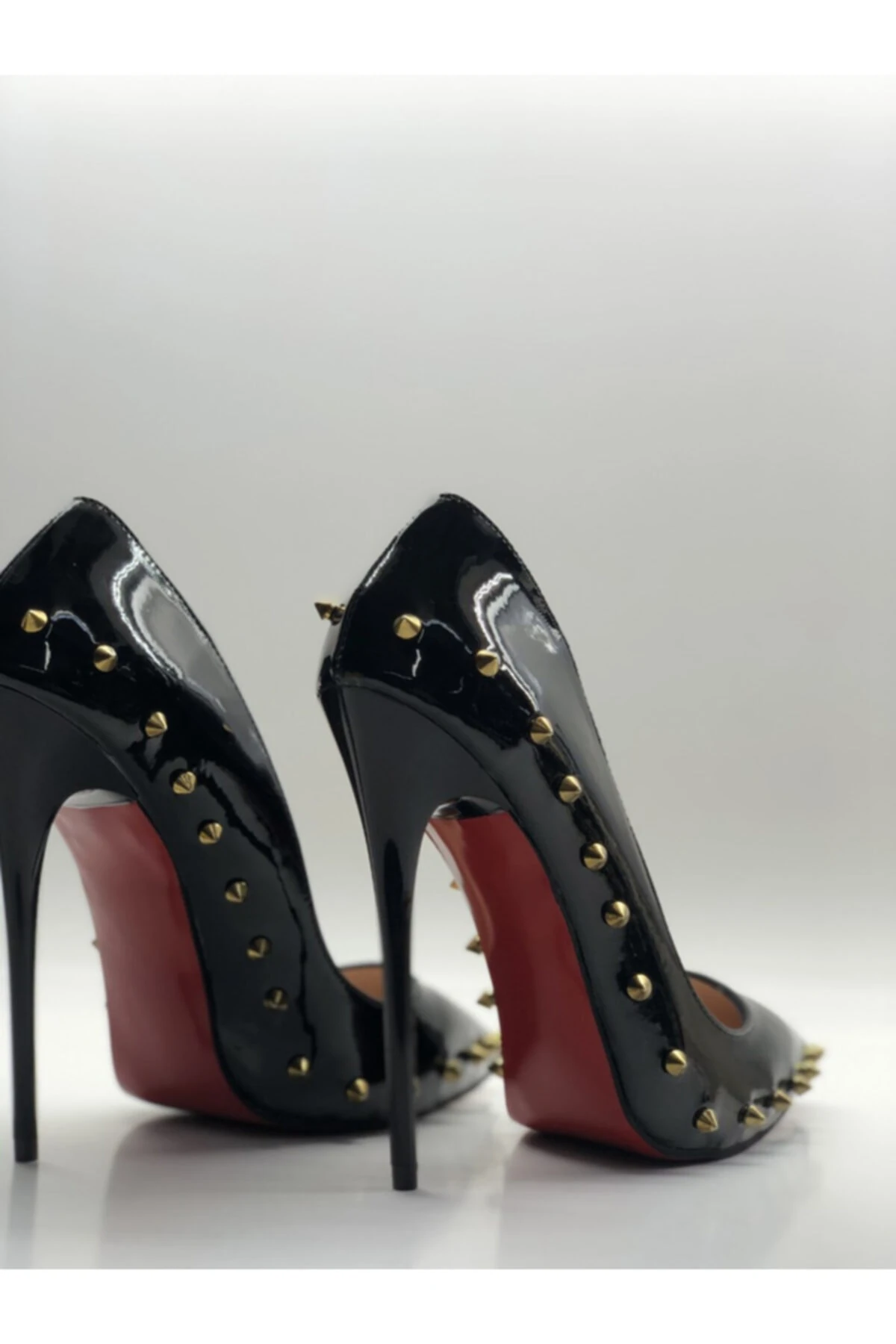 Lumira Tarotlu Deri Astarlı Gizli Platformlu Stiletto Topuklu Ayakkabı