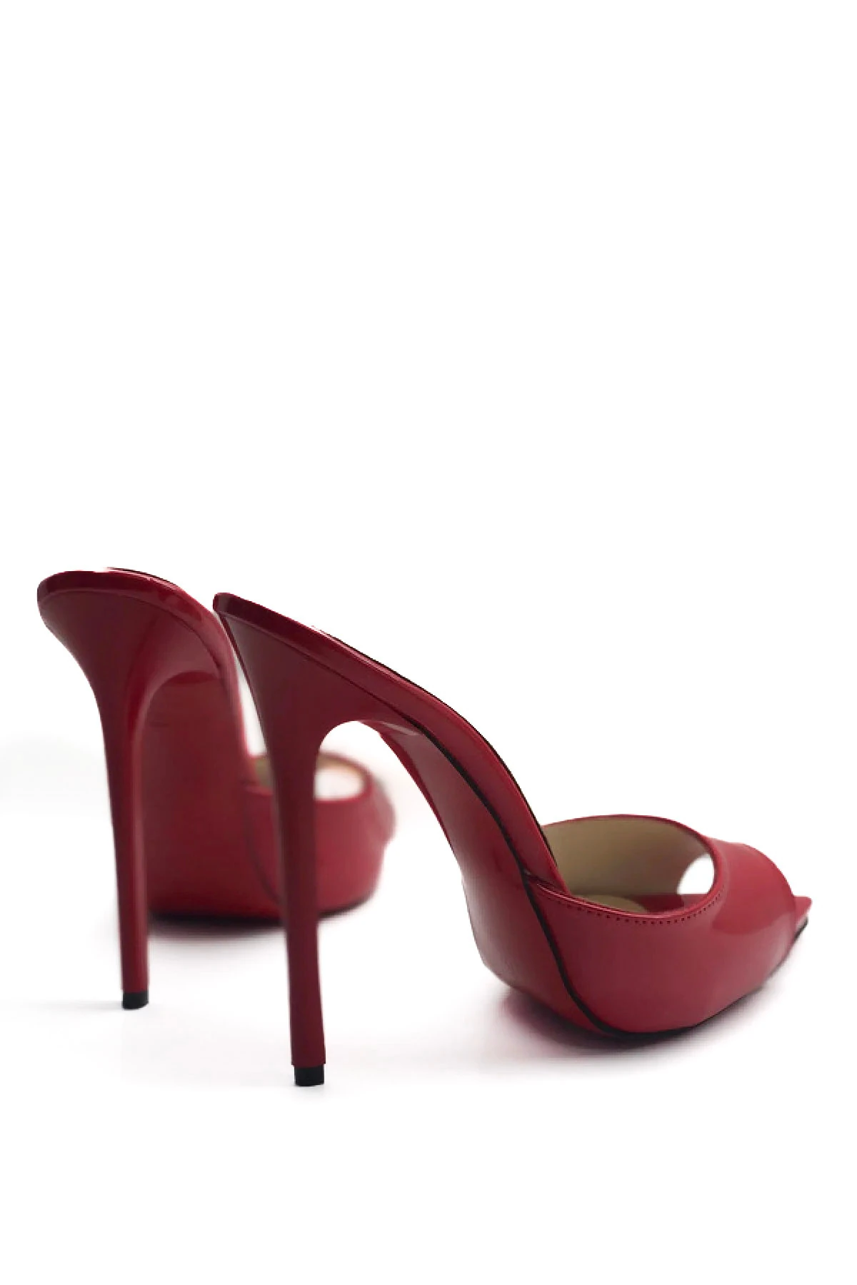 Kadın  Deri Astarlı Topuklu Terlik