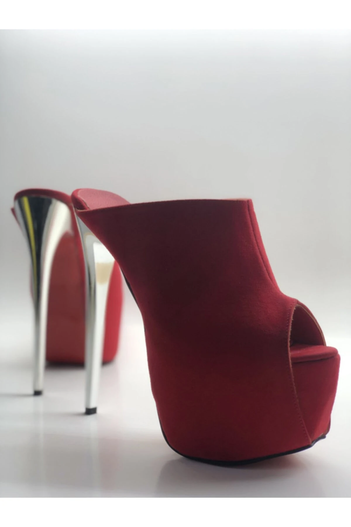 Sabo Hakiki Deri Astarlı Platform Topuklu Ayakkabı Sandalet