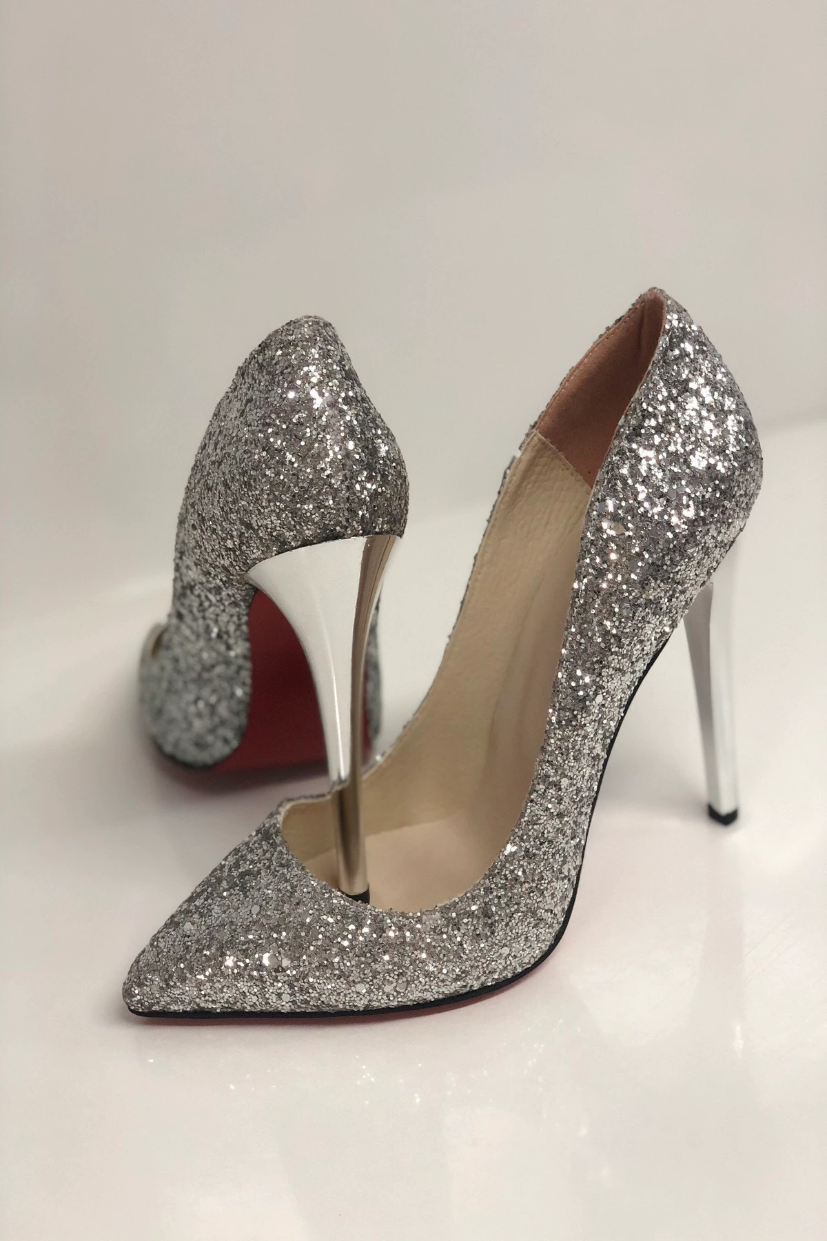 Stiletto Cam Kırığı Topuklu Ayakkabı