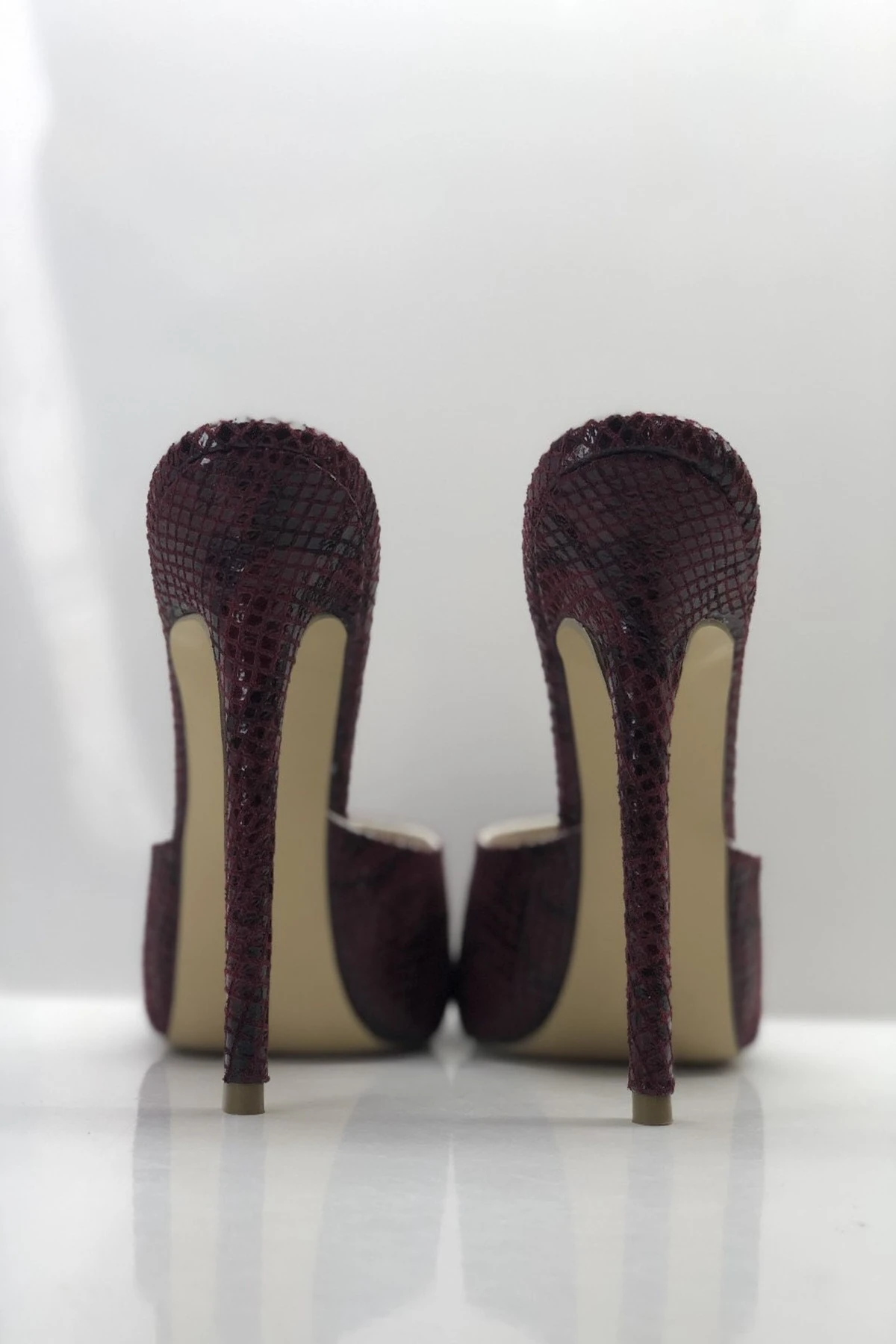 Kadın Bordo Platform Terlik