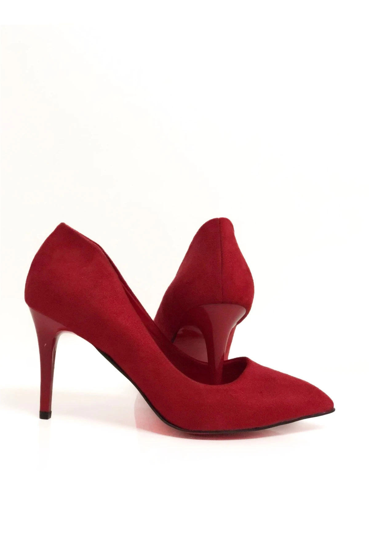 Kadın Kırmızı Stiletto Topuklu Ayakkabı