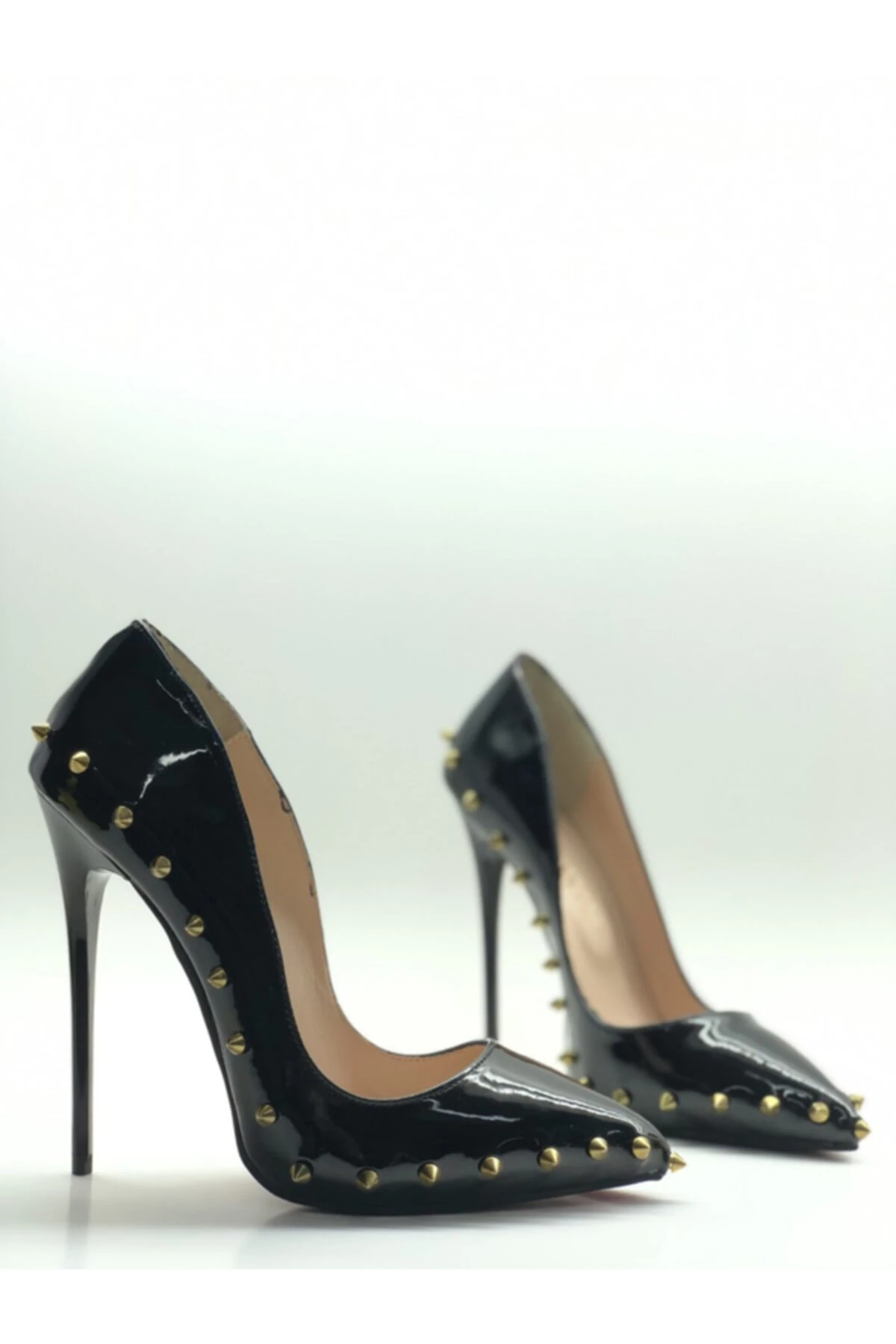 Lumira Tarotlu Deri Astarlı Gizli Platformlu Stiletto Topuklu Ayakkabı