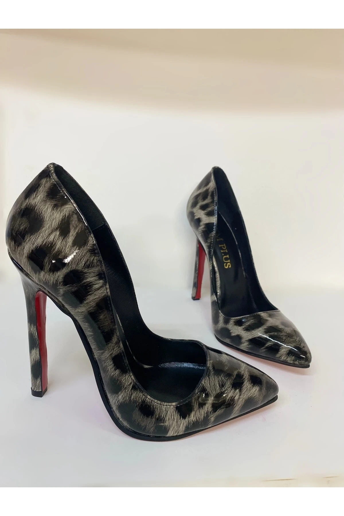 Orienelle Kaplama Topuk Aynalı Jürdan Stiletto Topuklu Ayakkabı