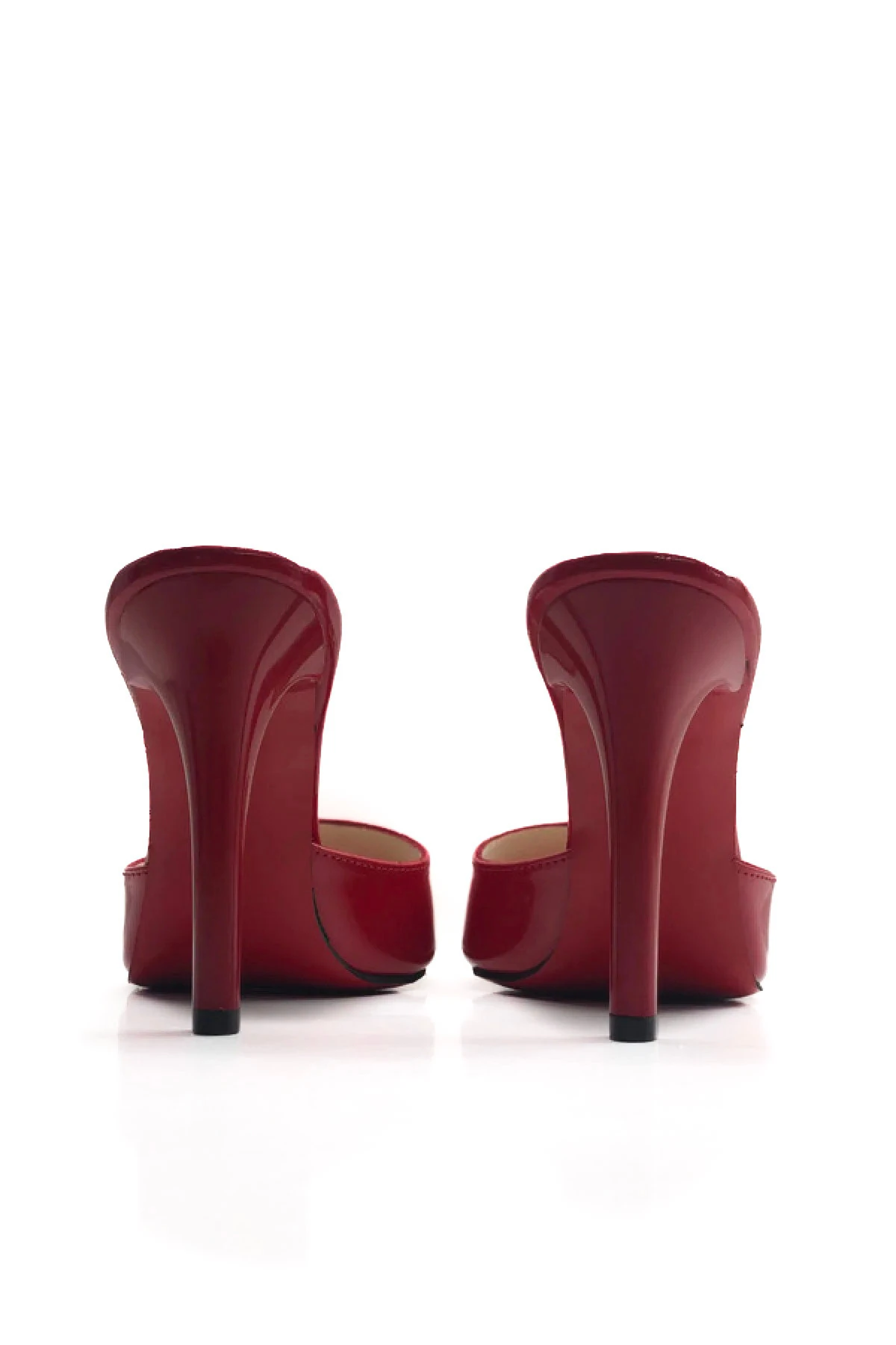 Hakiki Deri Astarlı Topuklu Terlik