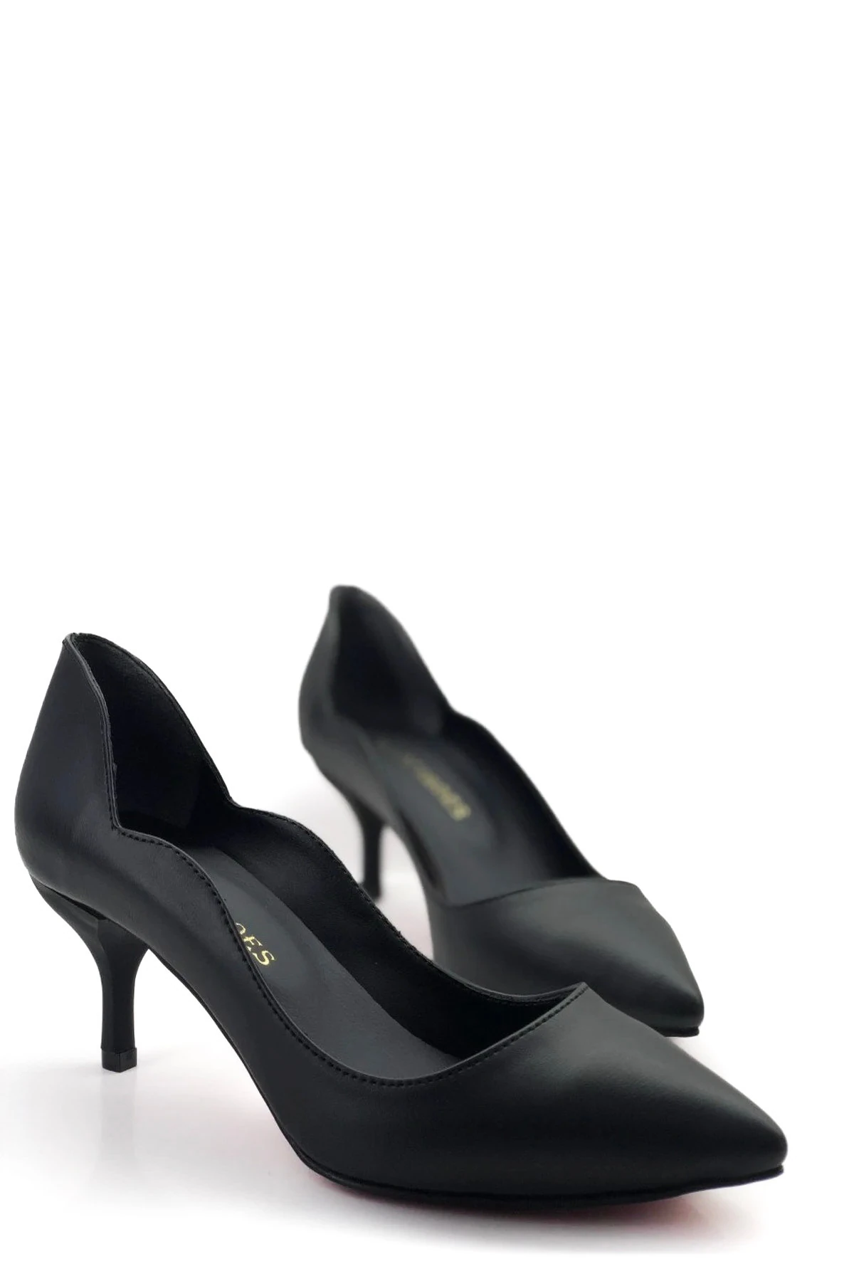 Lyra Love Stiletto Topuklu Ayakkabı - Siyah Deri