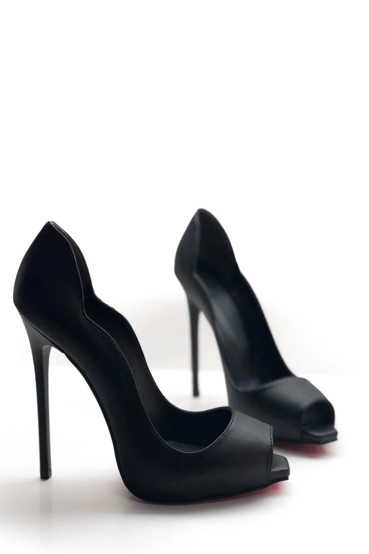 Amarelle Gizli Platformlu Kare Burun Love Stiletto Topuklu Ayakkabı