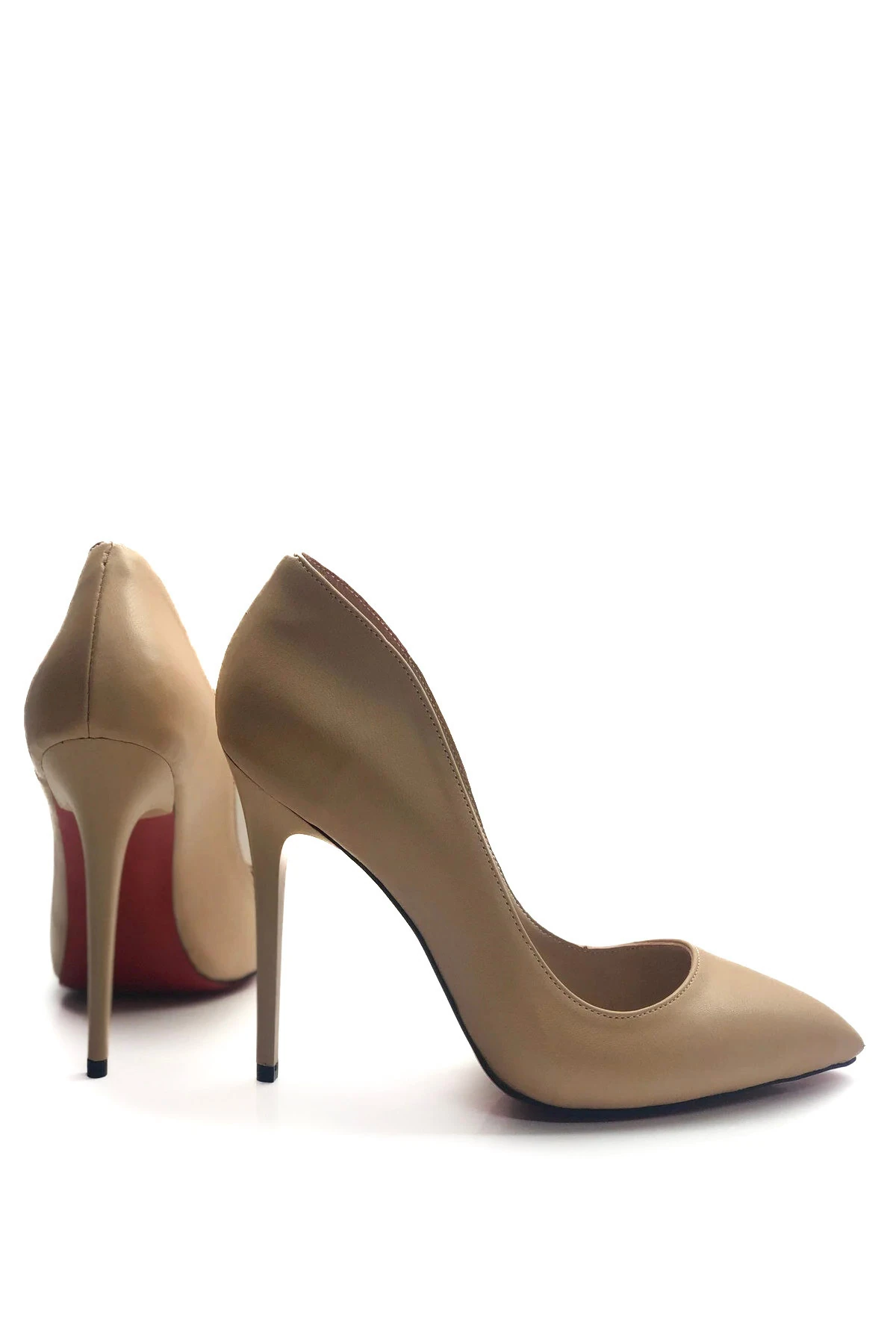 Aurora Stiletto Topuklu Ayakkabı  - nude deri̇