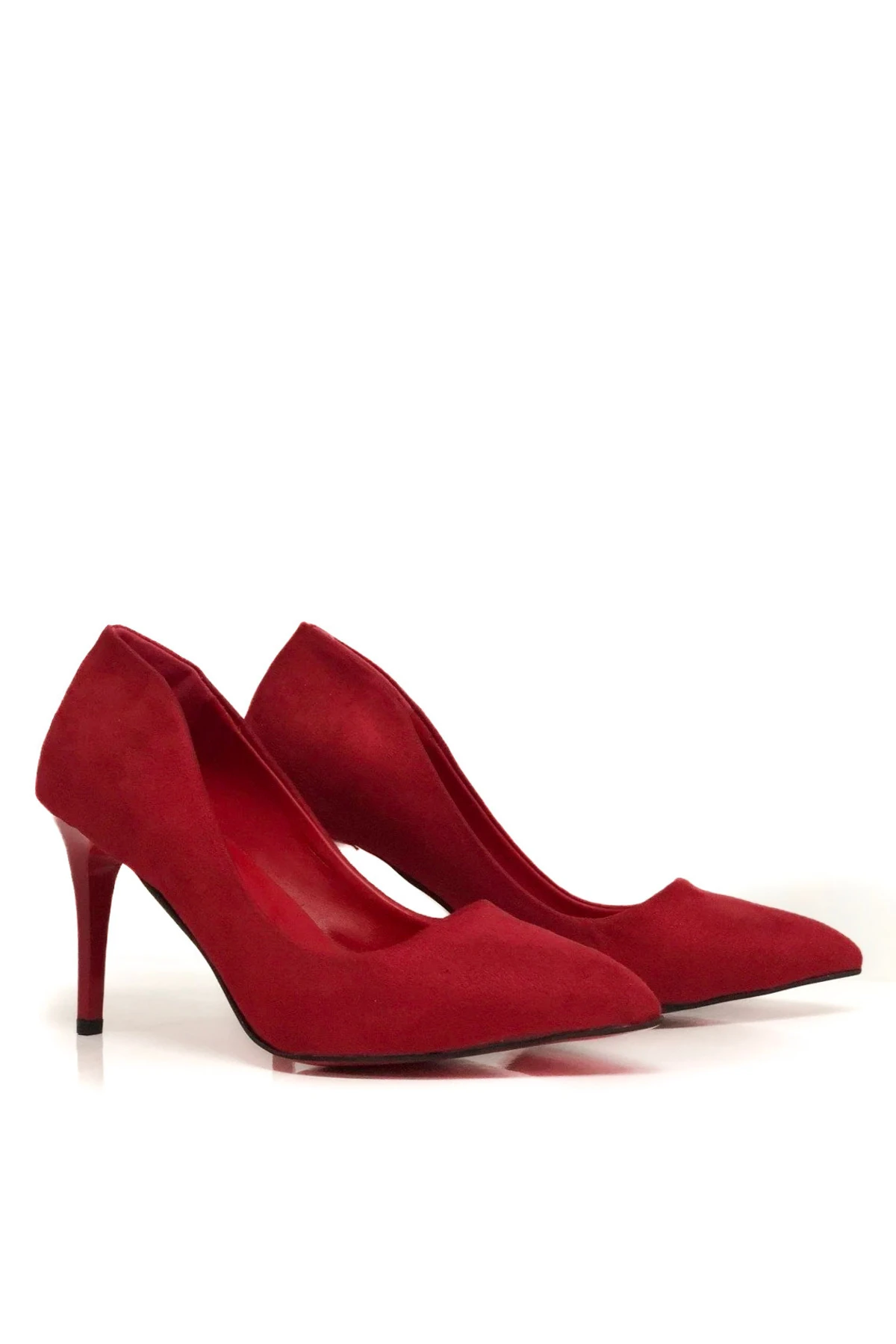 Kadın Kırmızı Stiletto Topuklu Ayakkabı