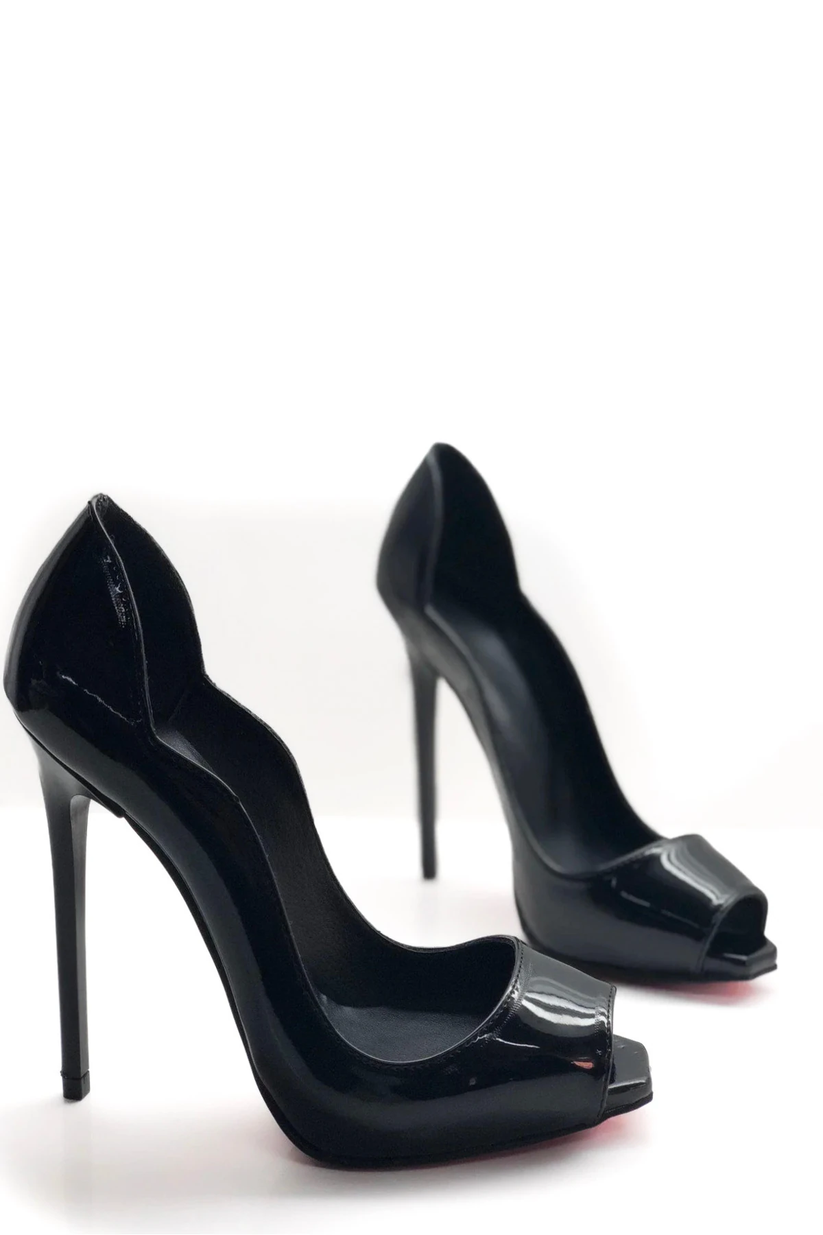 Amarelle Gizli Platformlu Kare Burun Love Stiletto Topuklu Ayakkabı