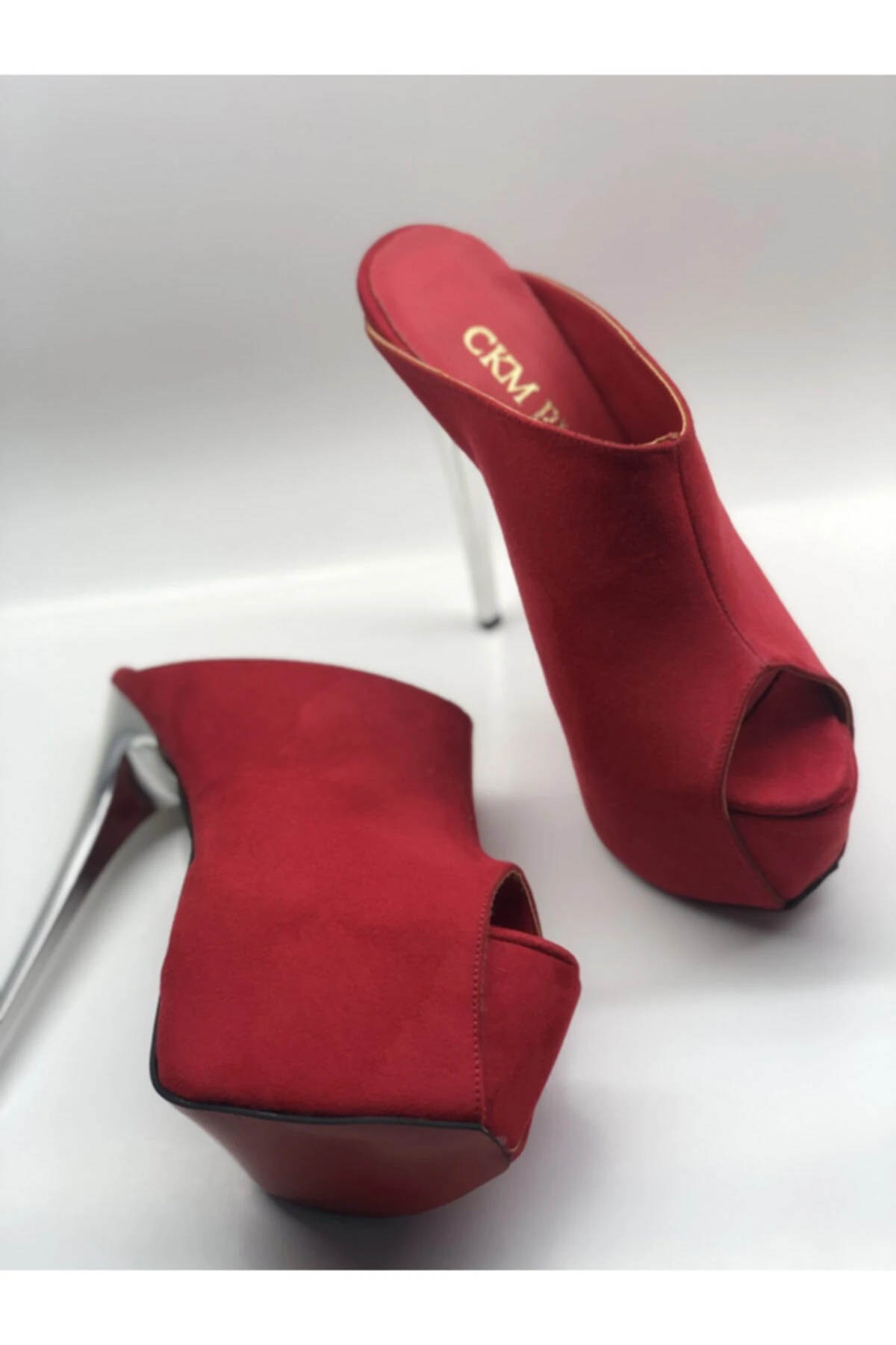 Sabo Hakiki Deri Astarlı Platform Topuklu Ayakkabı Sandalet