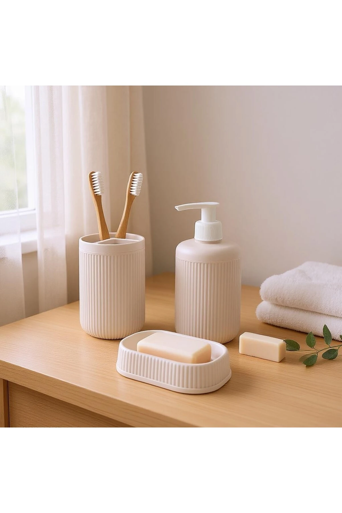 3LÜ BANYO SETİ KREM