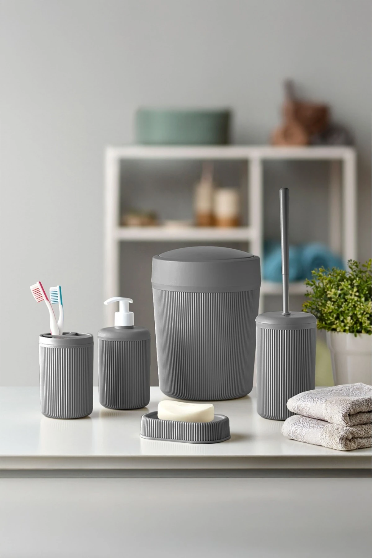 5 Parça Banyo Seti ANTRASİT