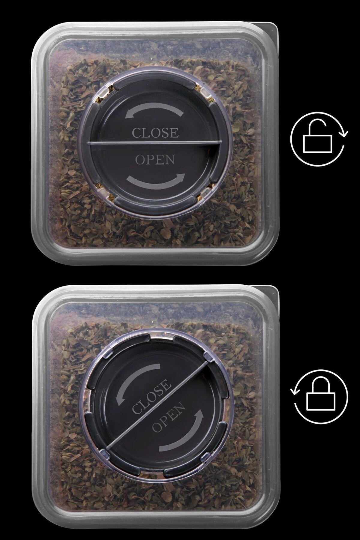 6'lı Kendinden Kaşıklı Baharatlık Seti