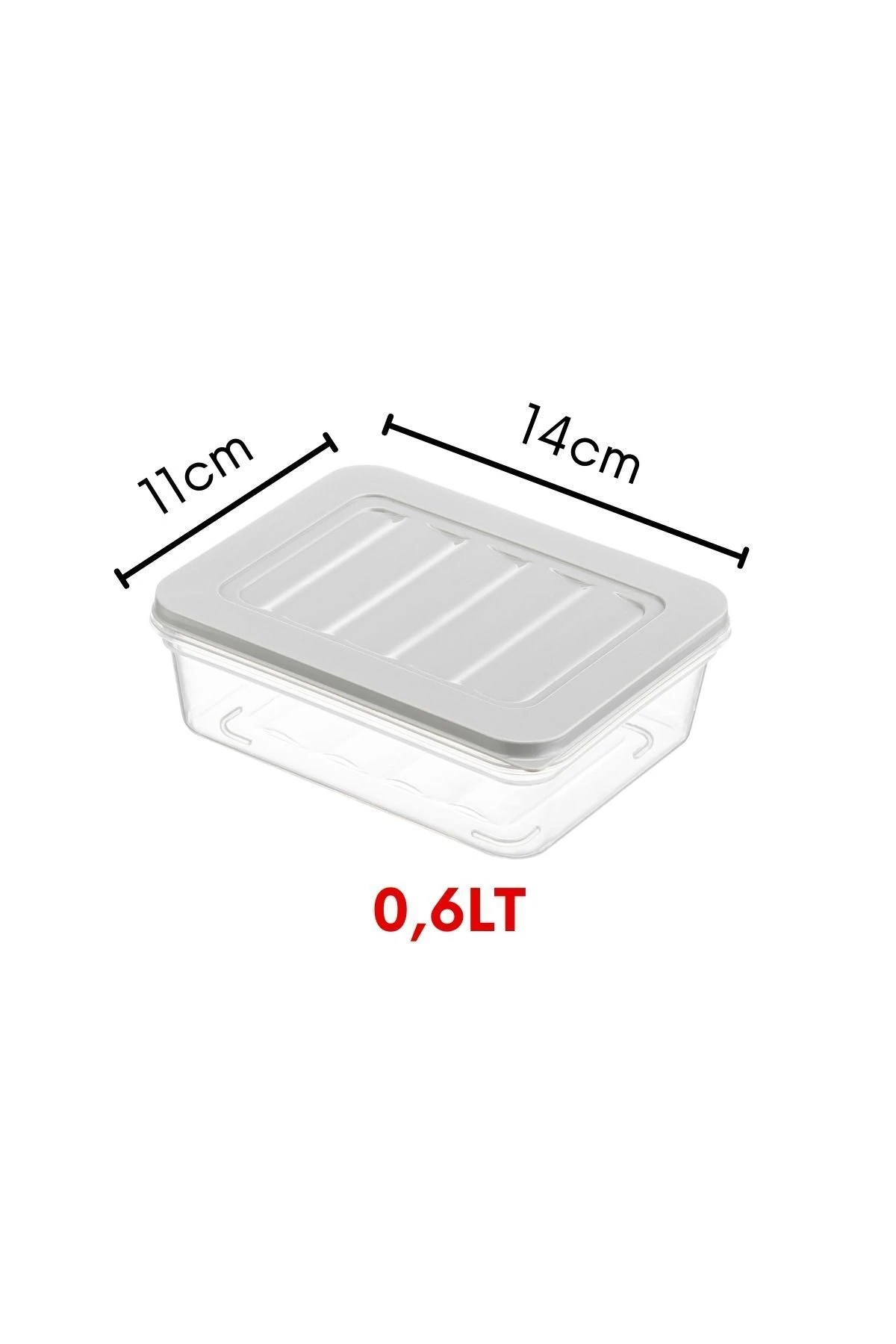 6'lı Set Freshbox Mikrodalga Ve Difrize Uygun Saklama Kabı Krem