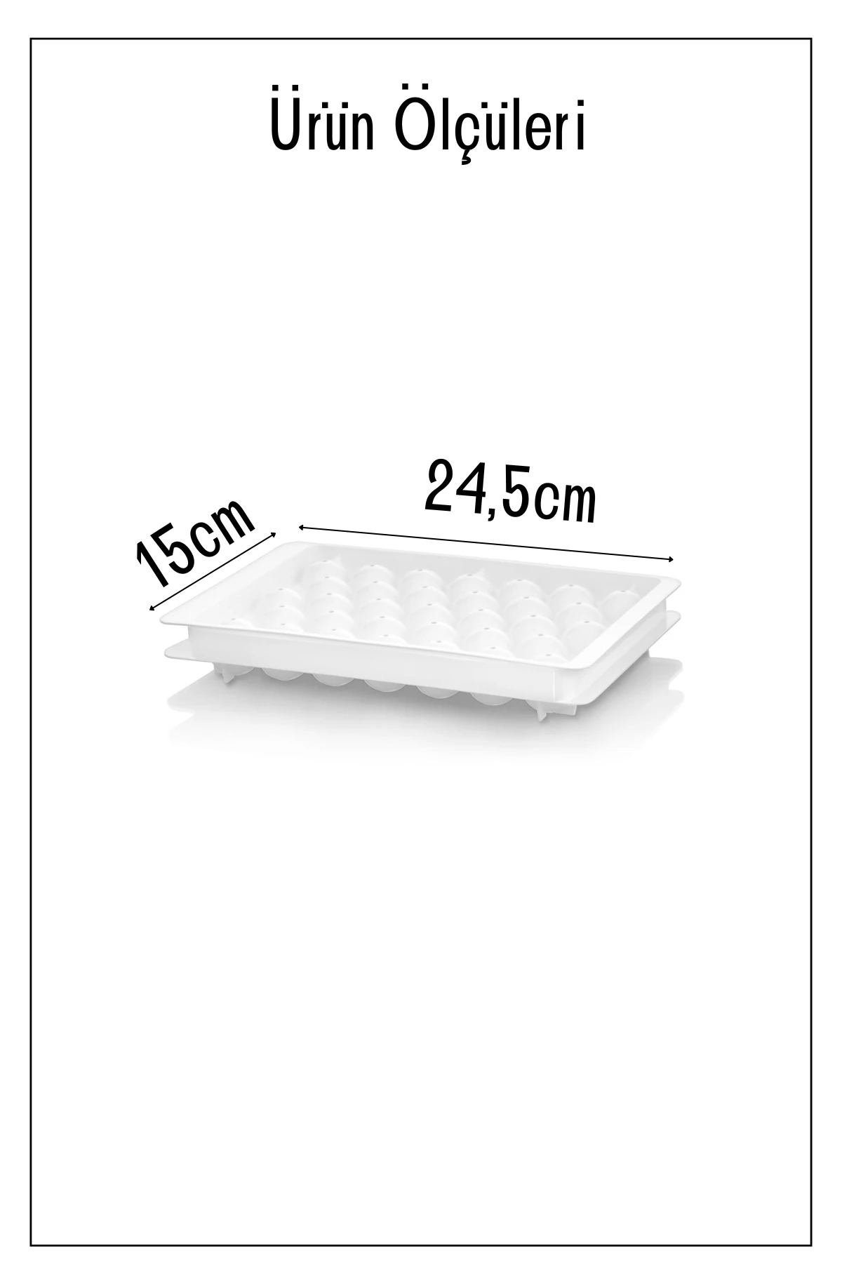 YUVARLAK MODEL BUZ KALIBI BEYAZ