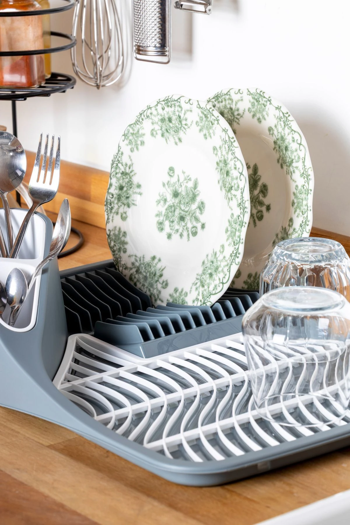 Tezgah Üstü Bulaşık Kurutmalığı Gri