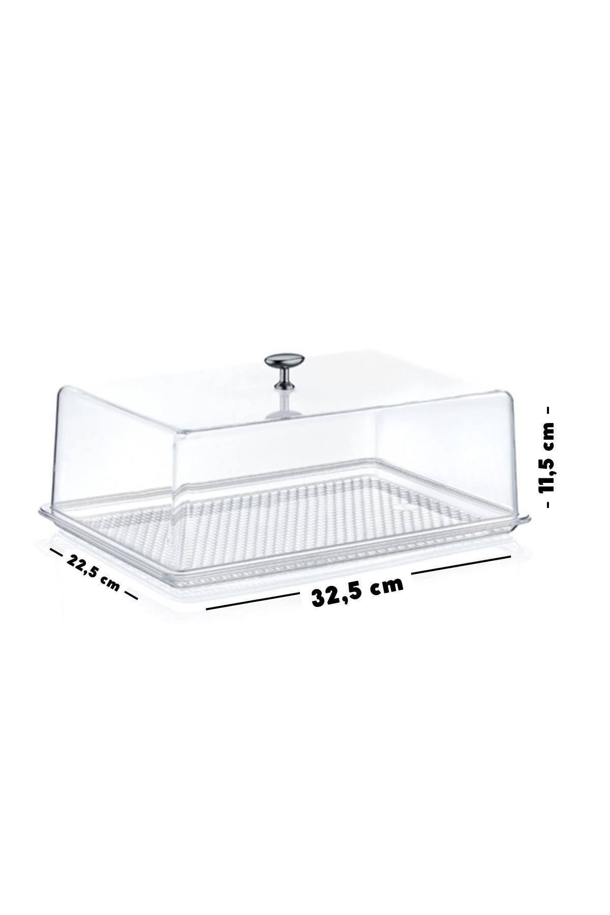 Dekoratif Tasarım Pasta, Kurabiye Saklama Ve Sunum Seti Büyük Boy