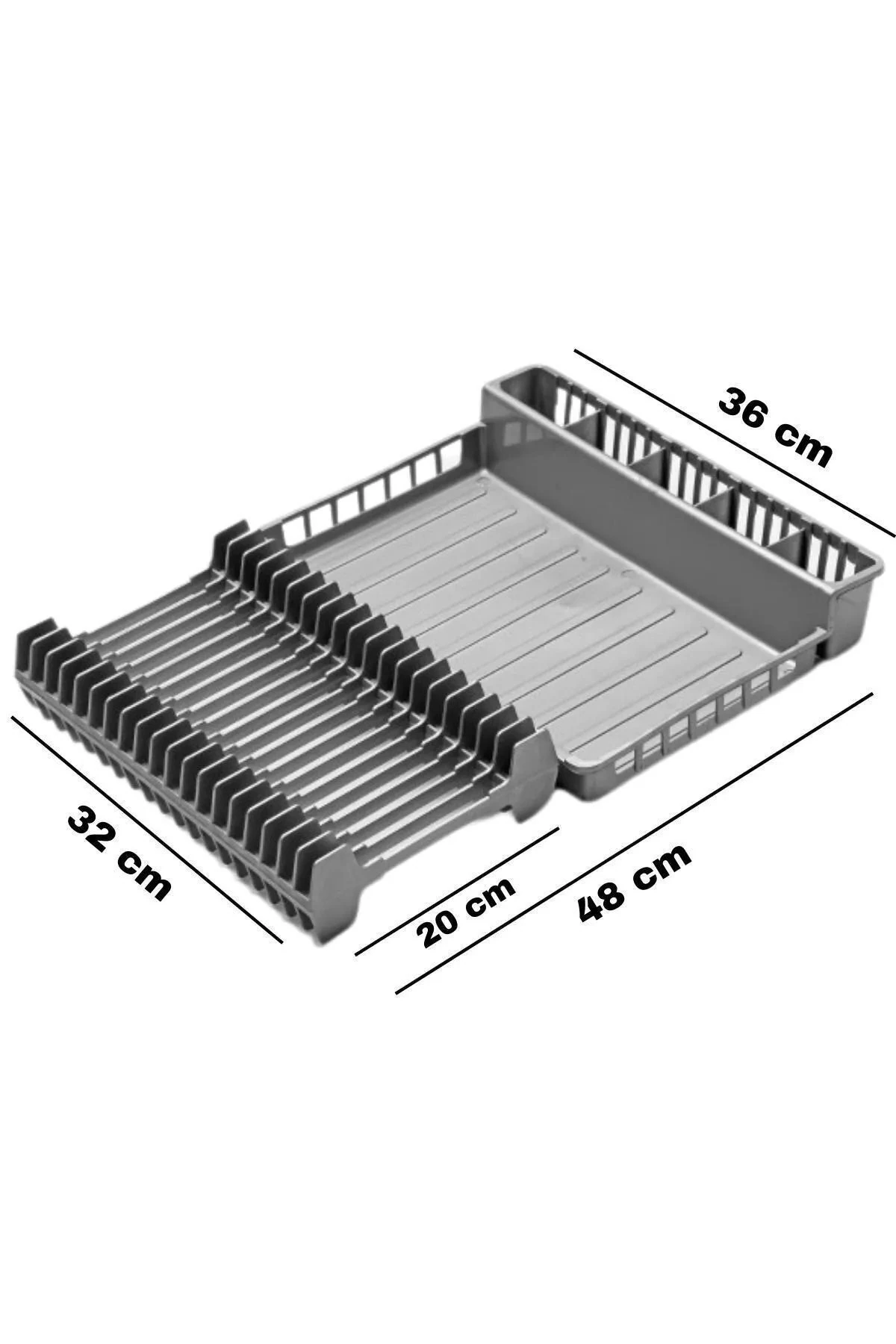 Tezgah Üstü Katlanır Bulaşıklık - Tabaklık - Kurutmalık Bulaşık Düzenleyicisi