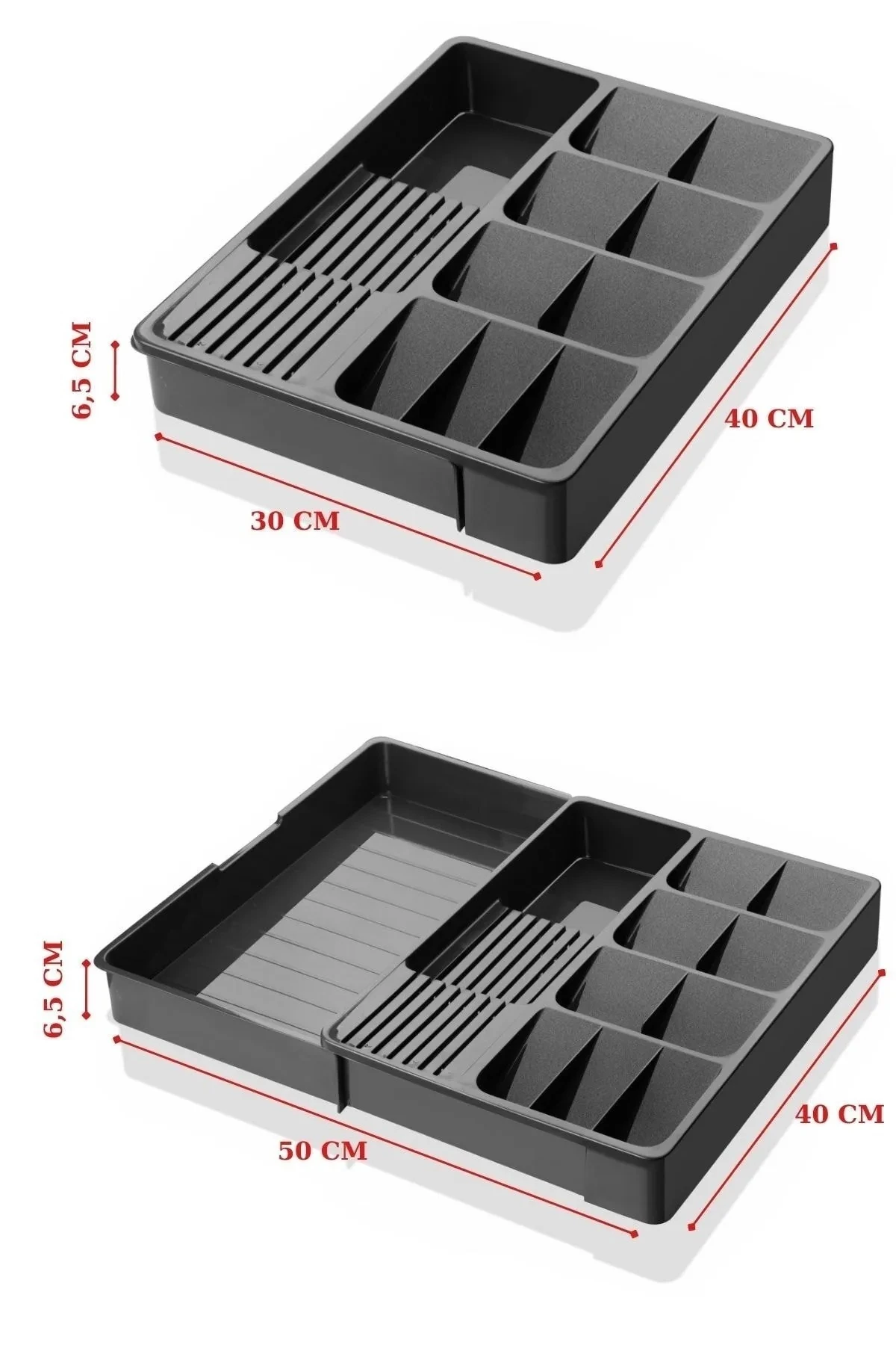 2'li Mutfak Seti Antrasit Kaşıklık - Tencere Kapak Düzenleyici