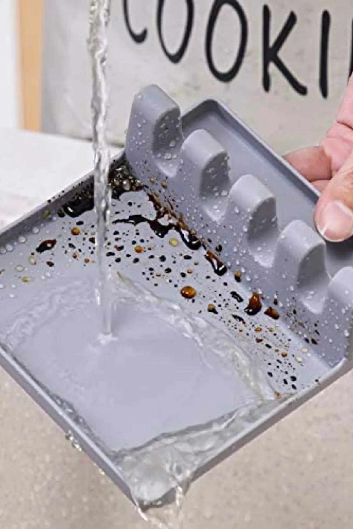 Pratik Çoklu Kepçe Kaşık Ve Kapak Tutma Aparatı Kaşıklık Kapak Tutucu