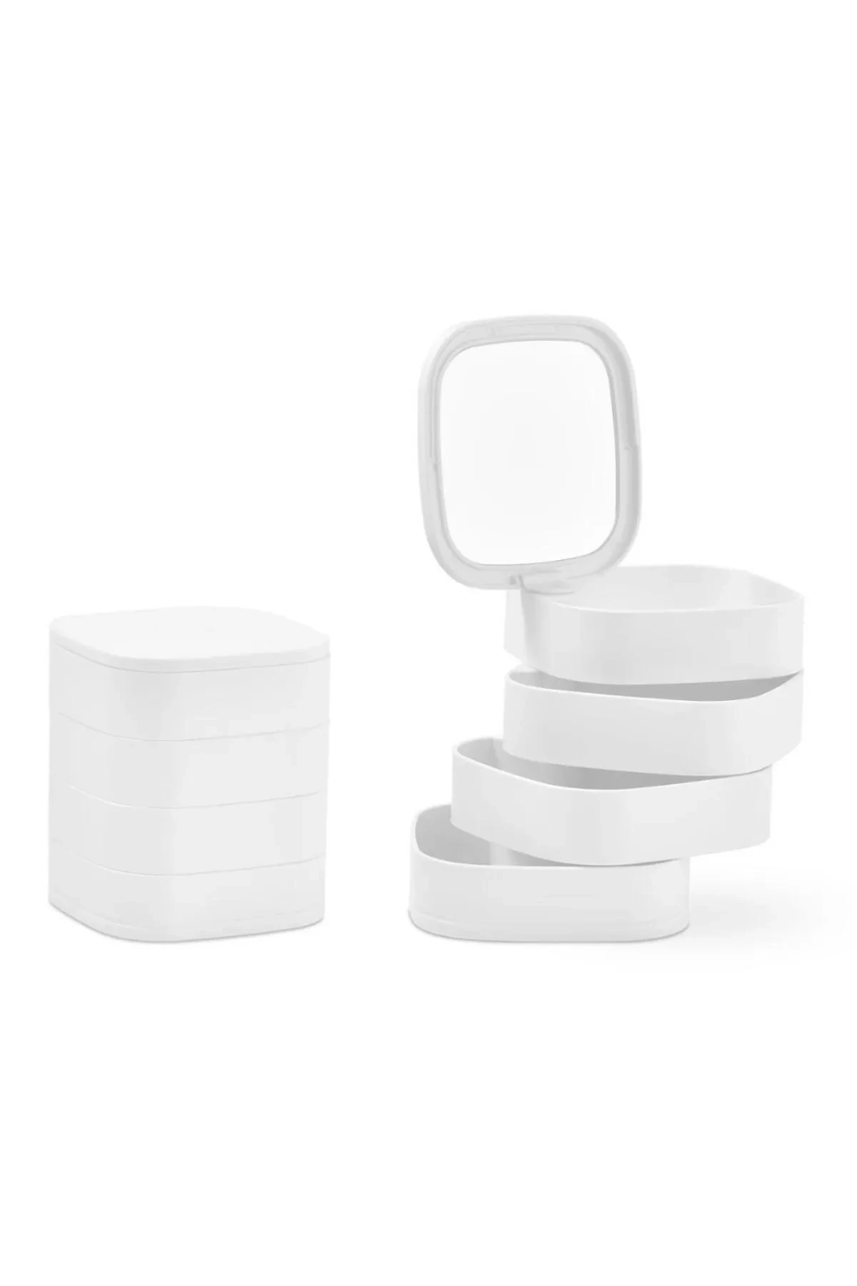 AYNALI 4 KATLI KARE ORGANİZER