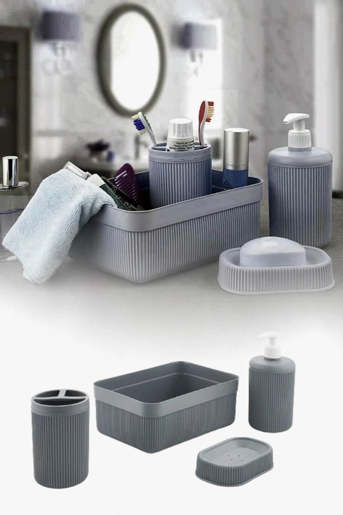 4lü Banyo Seti ANTRASİT