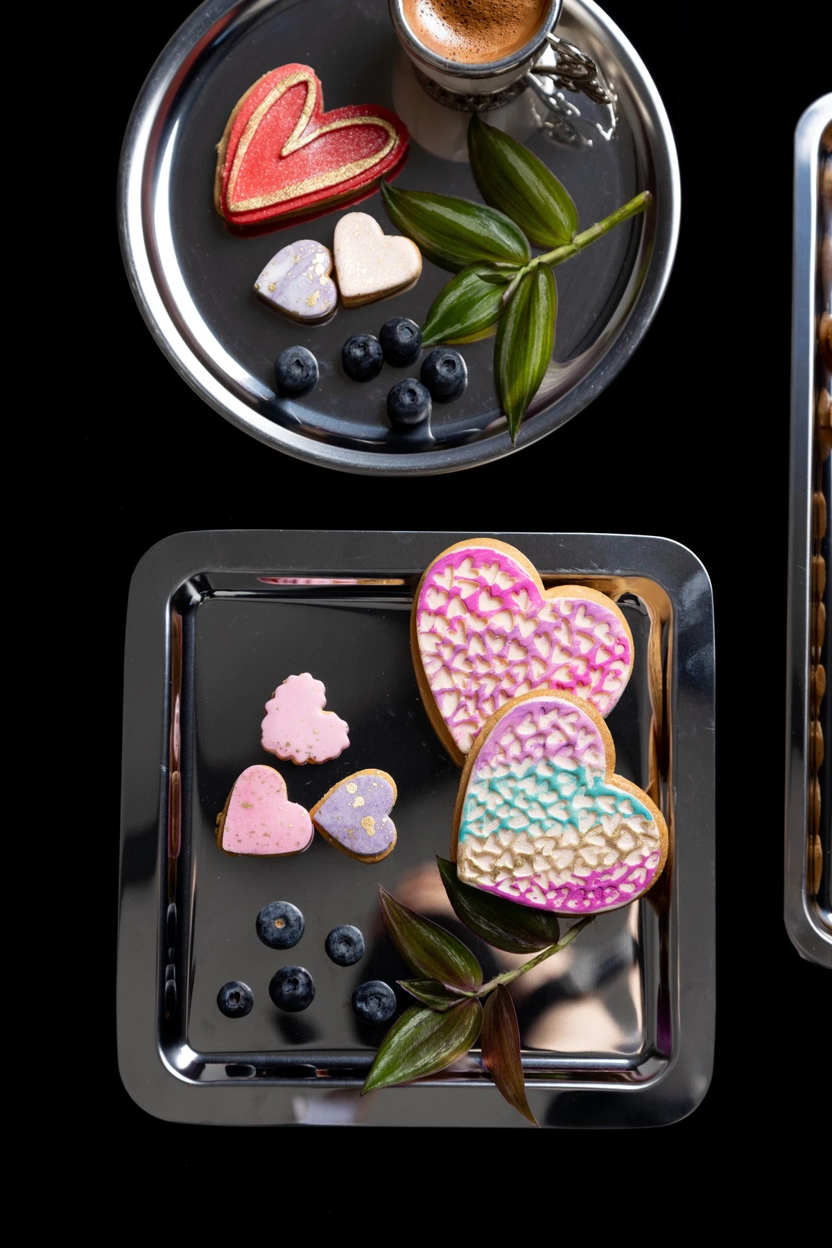 4'lü Sunum Tepsisi Kare,yuvarlak,baton Dekoratif Servis Tepsisi