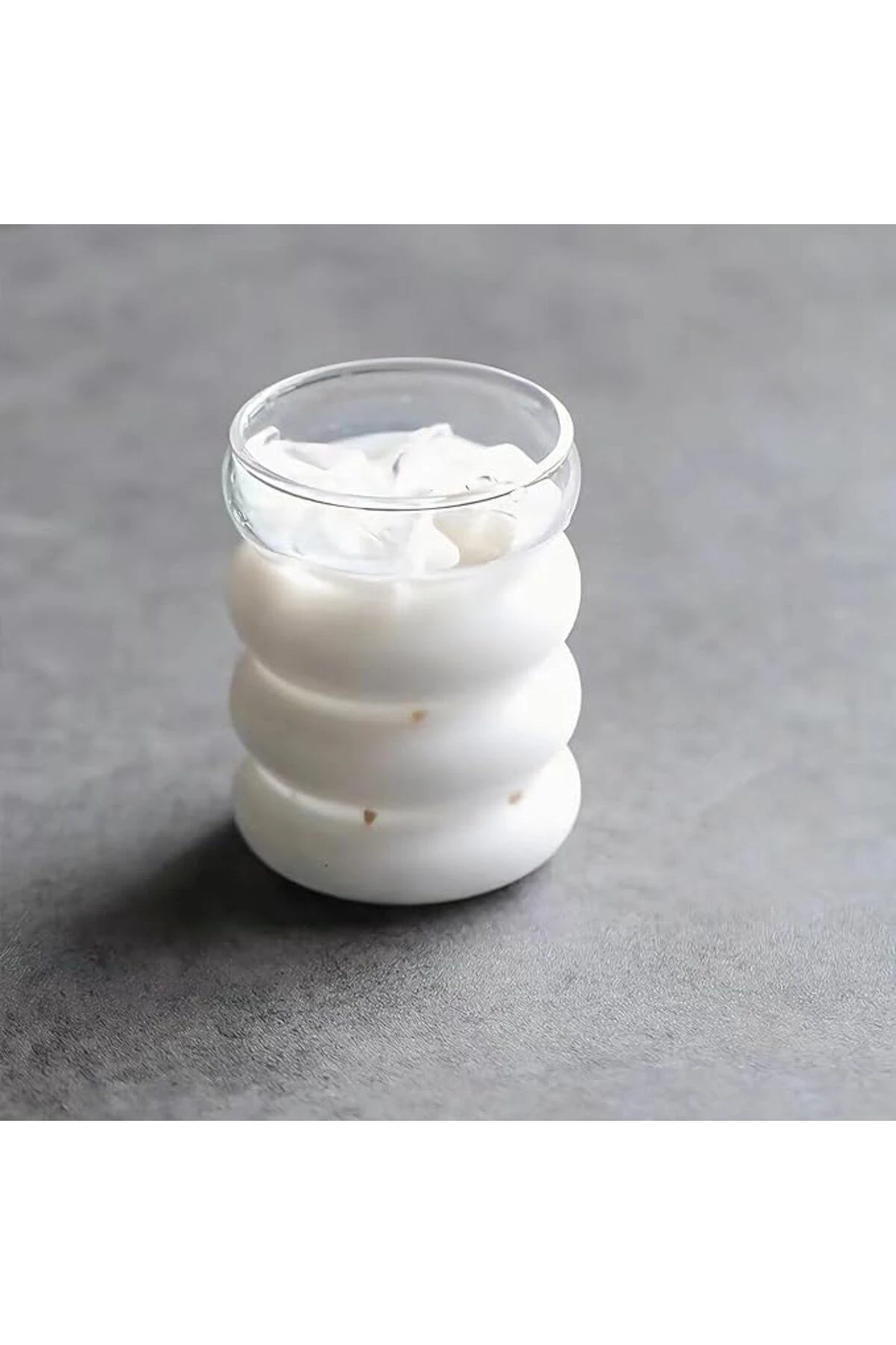 Boğumlu Borosilikat Şeffaf Cam Bardak