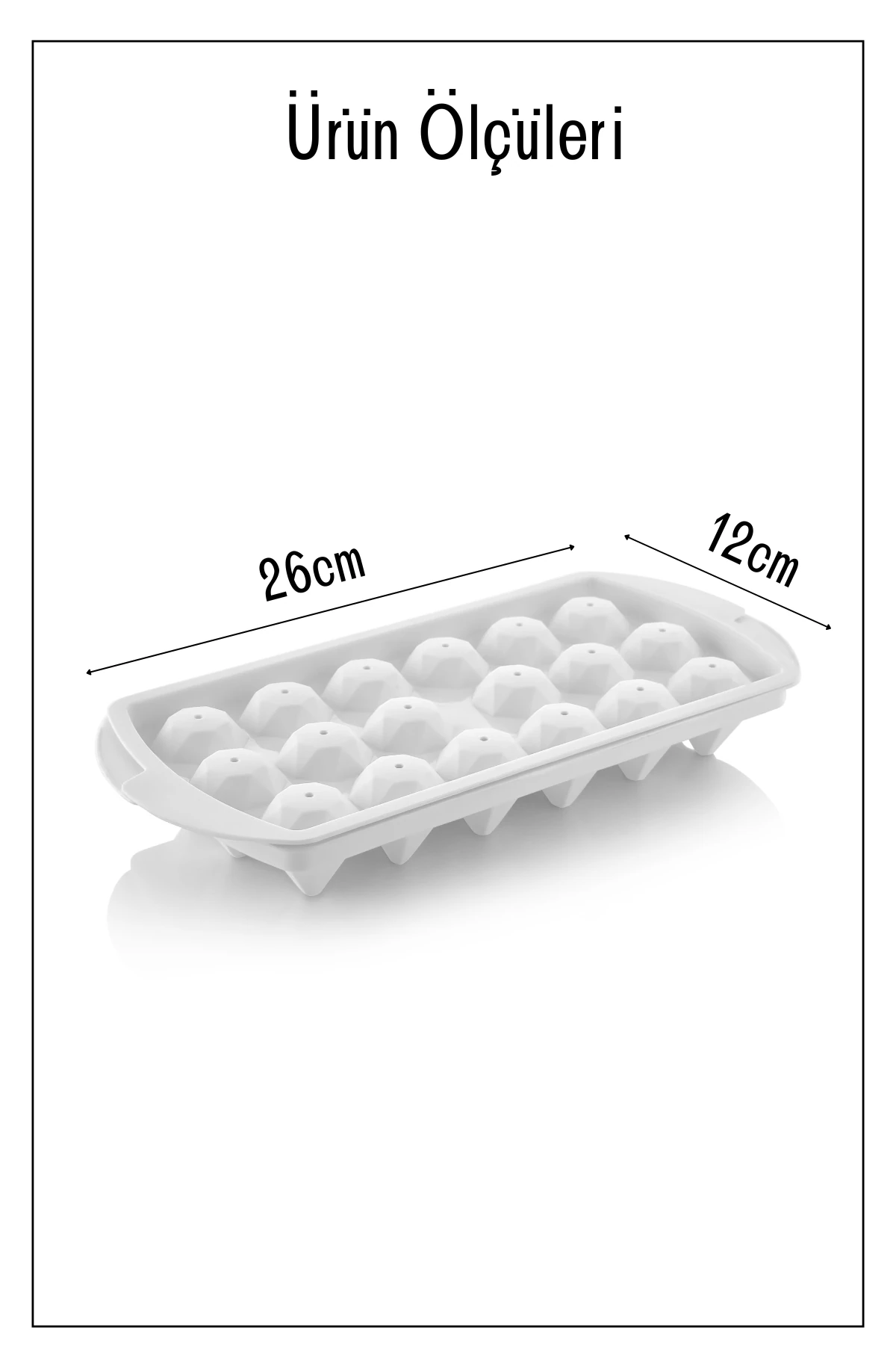 Elmas Model Buz Kalıbı Antrasit