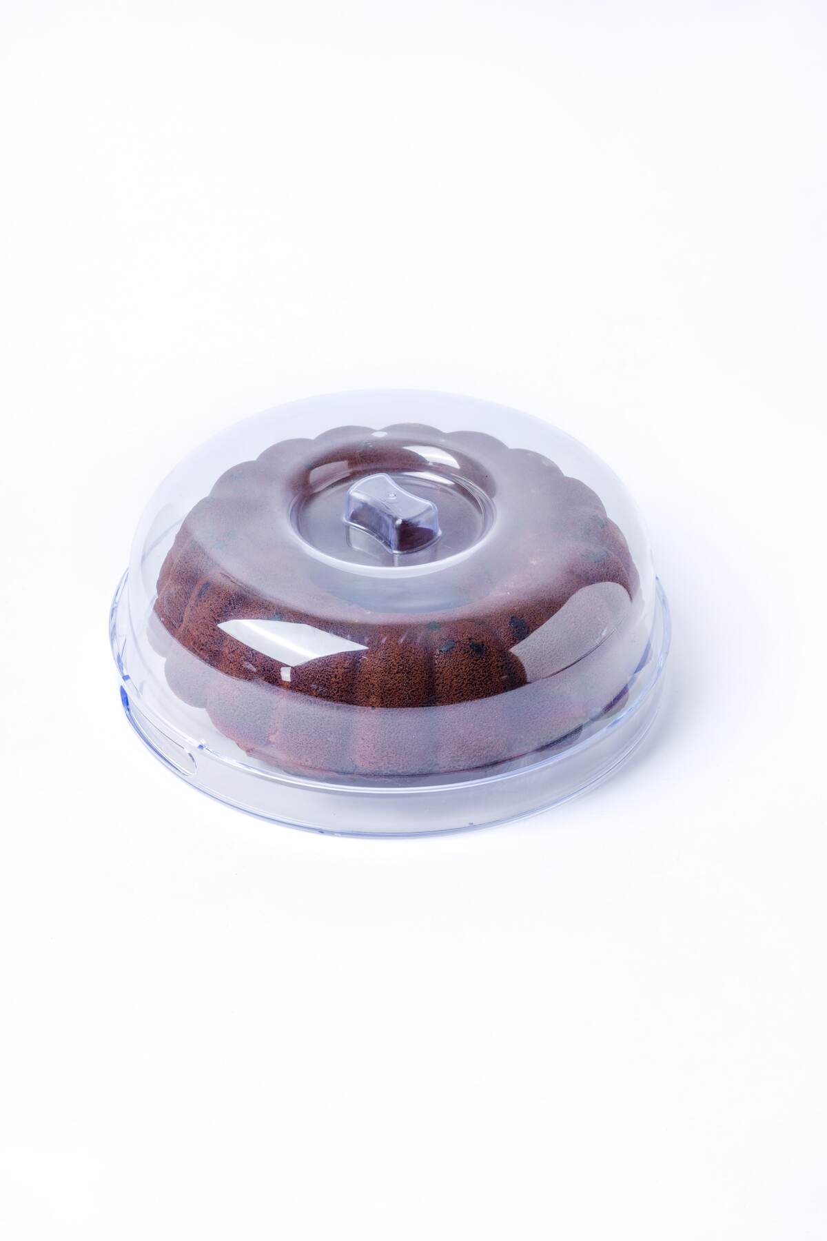 2'si 1 Arada Yuvarlak, Kristal Sunum Tepsisi ve Kek Fanusu