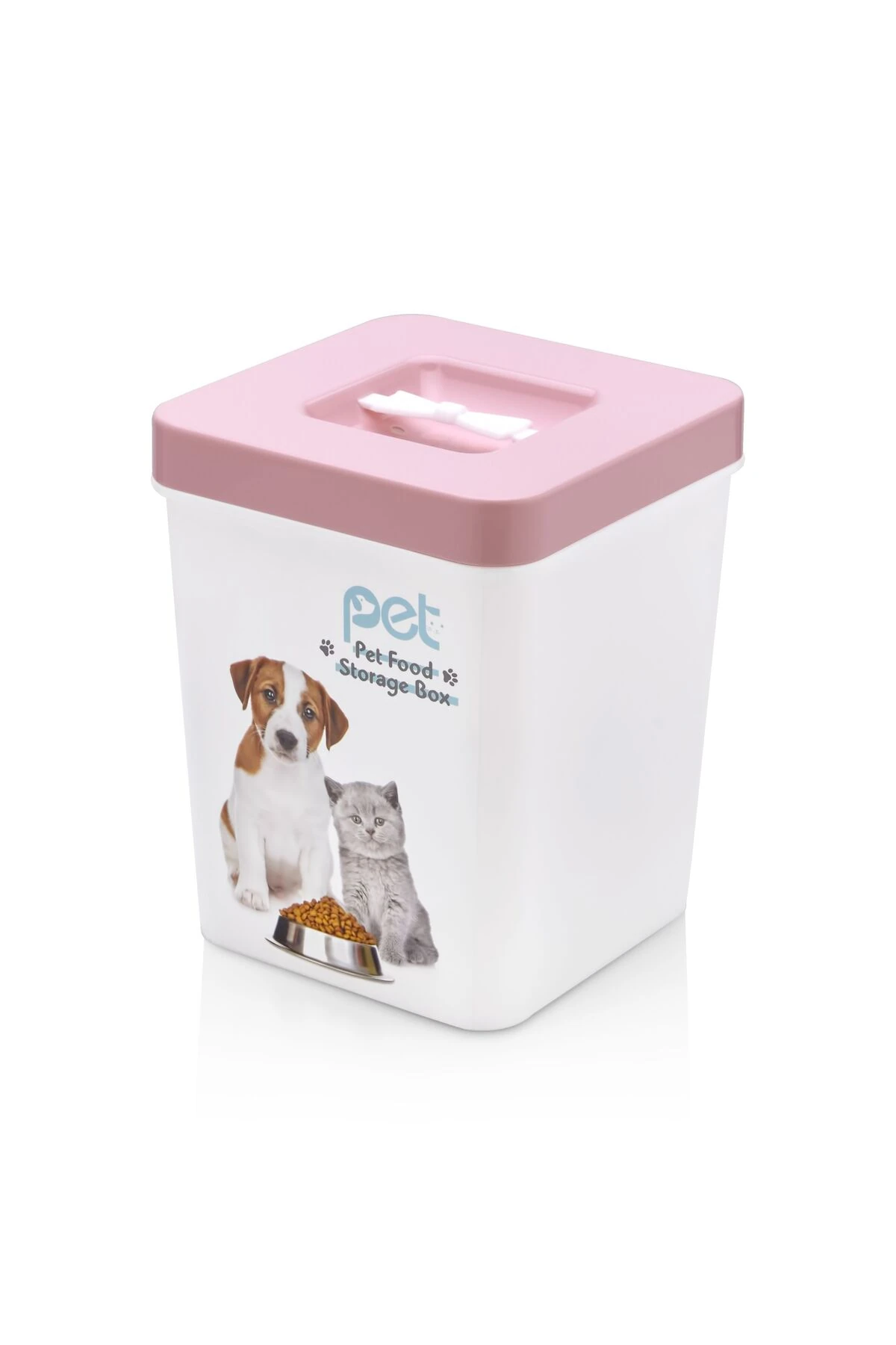 1 ADET MAMA KUTUSU PEMBE KAPAK