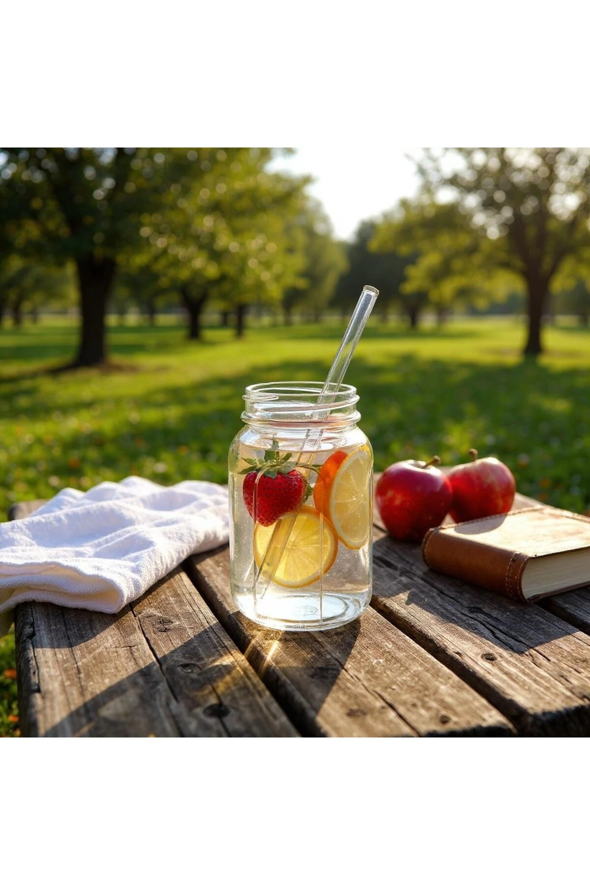 KULPLU KAVANOZ MODEL CAM PİPETLİ BARDAK 1 ADET