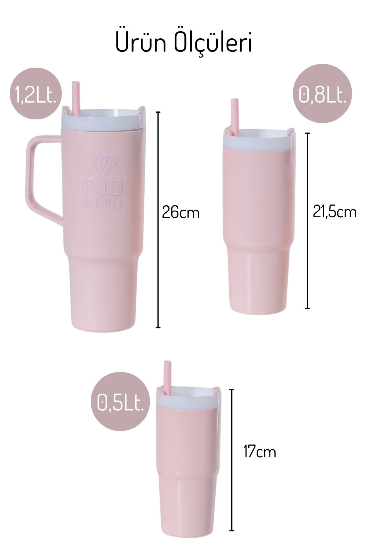 3 Boy Pipetli Suluk Seti PEMBE