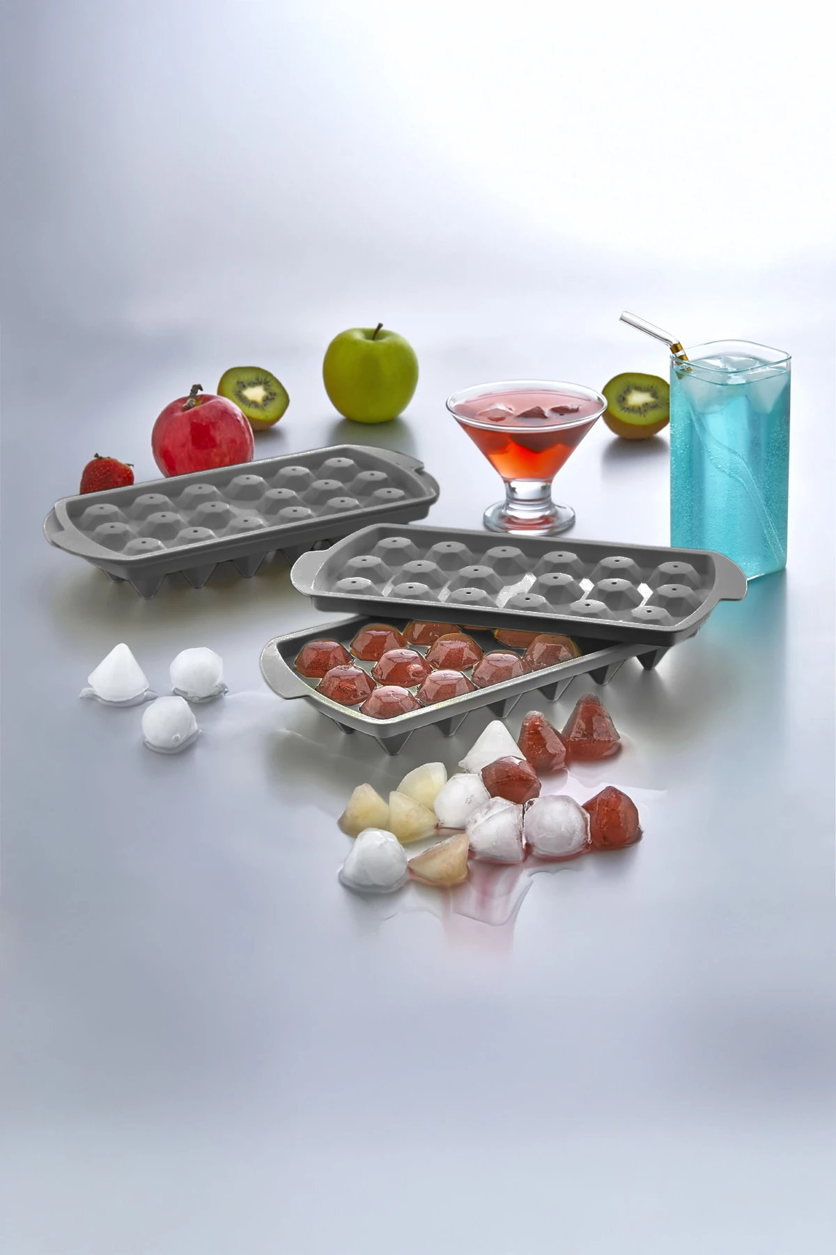 Elmas Model Buz Kalıbı Antrasit