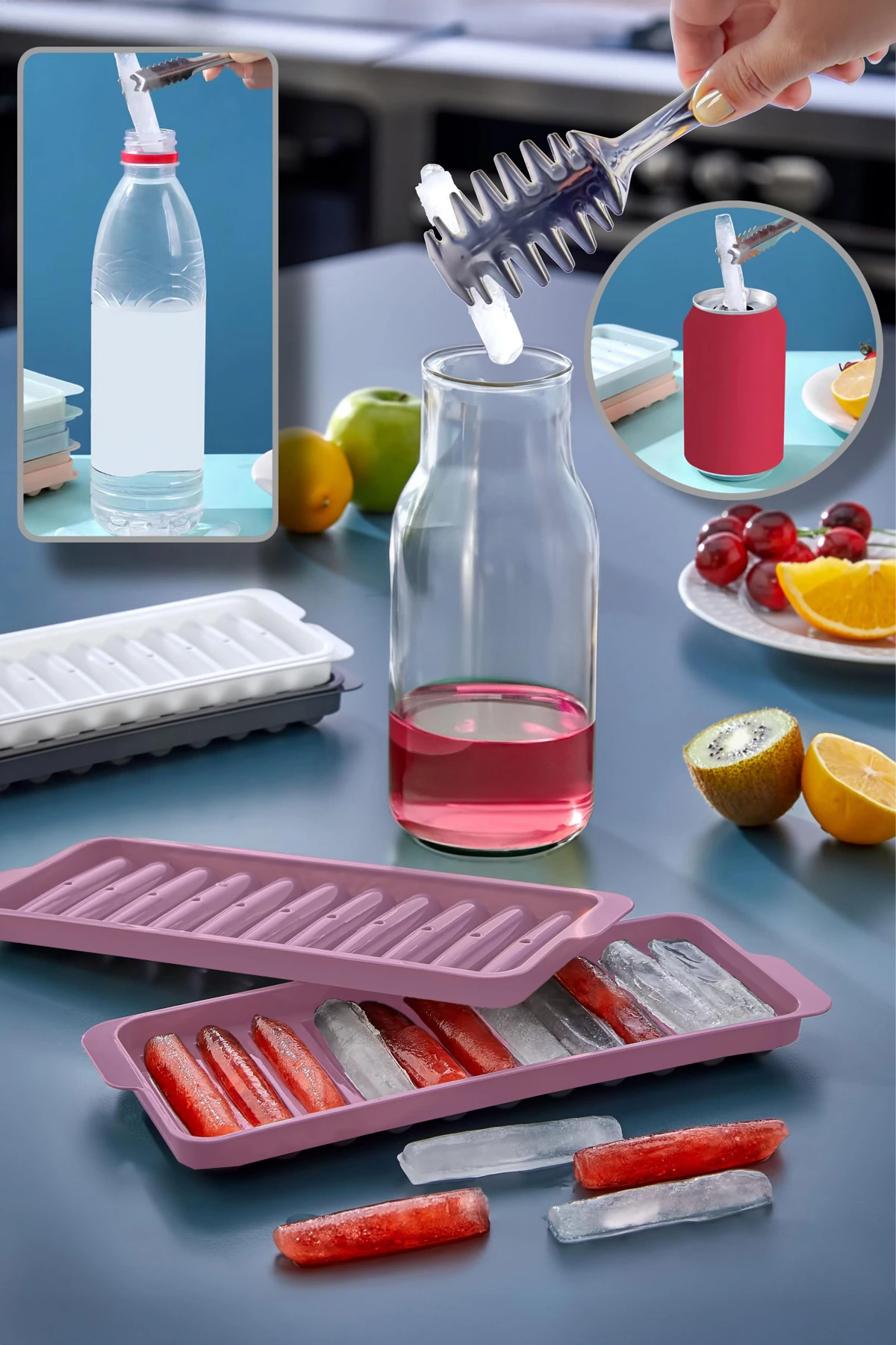 Çubuk Model Buz Kalıbı Pembe