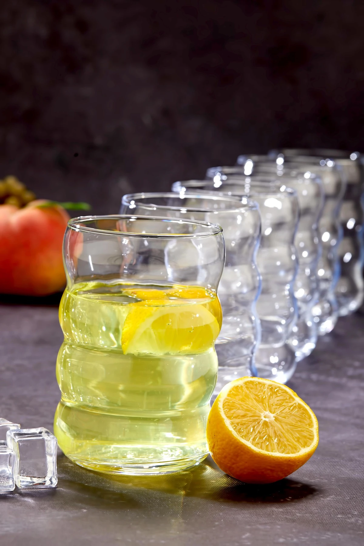 6 ADET BOĞUMLU DIAMOND CAM MEŞRUBAT BARDAĞI