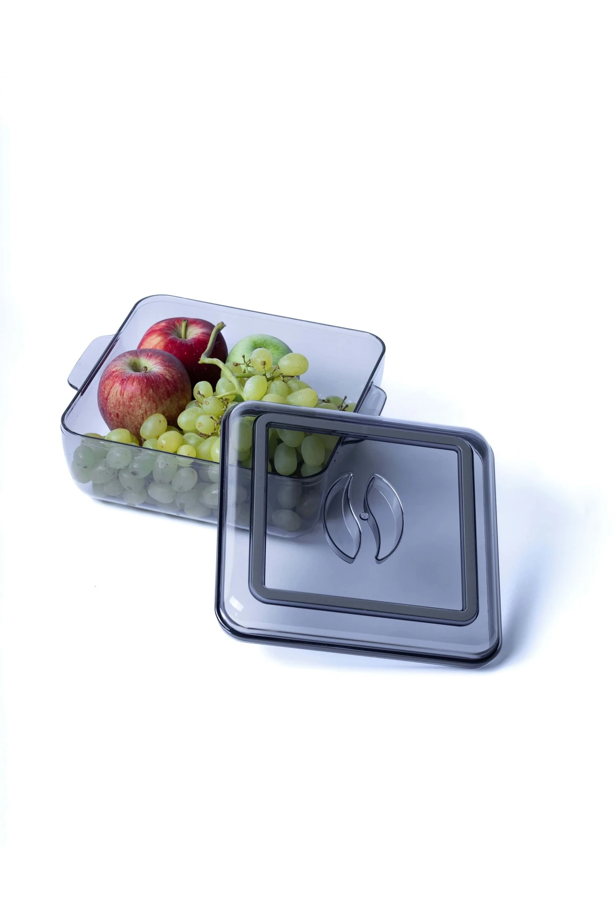 Kapaklı Kare Kristal Saklama Kabı 2 LT