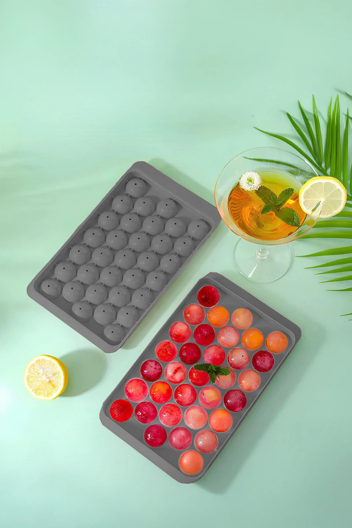 YUVARLAK MODEL BUZ KALIBI ANTRASİT