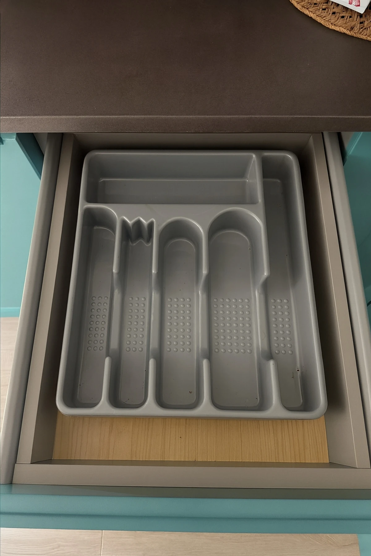 Çekmece İçi Kaşıklık 6 Gözlü Antrasit