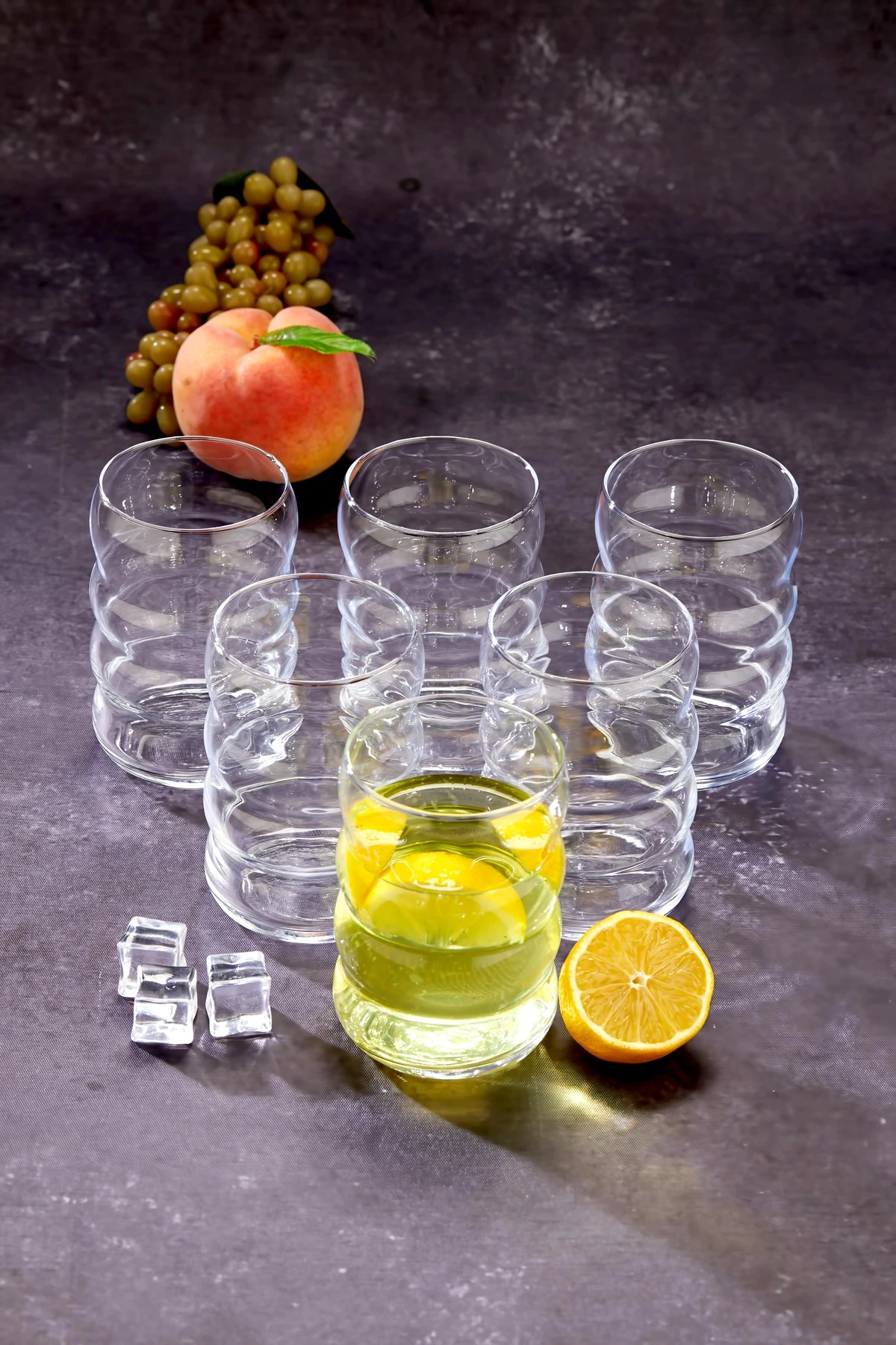 6 ADET BOĞUMLU DIAMOND CAM MEŞRUBAT BARDAĞI